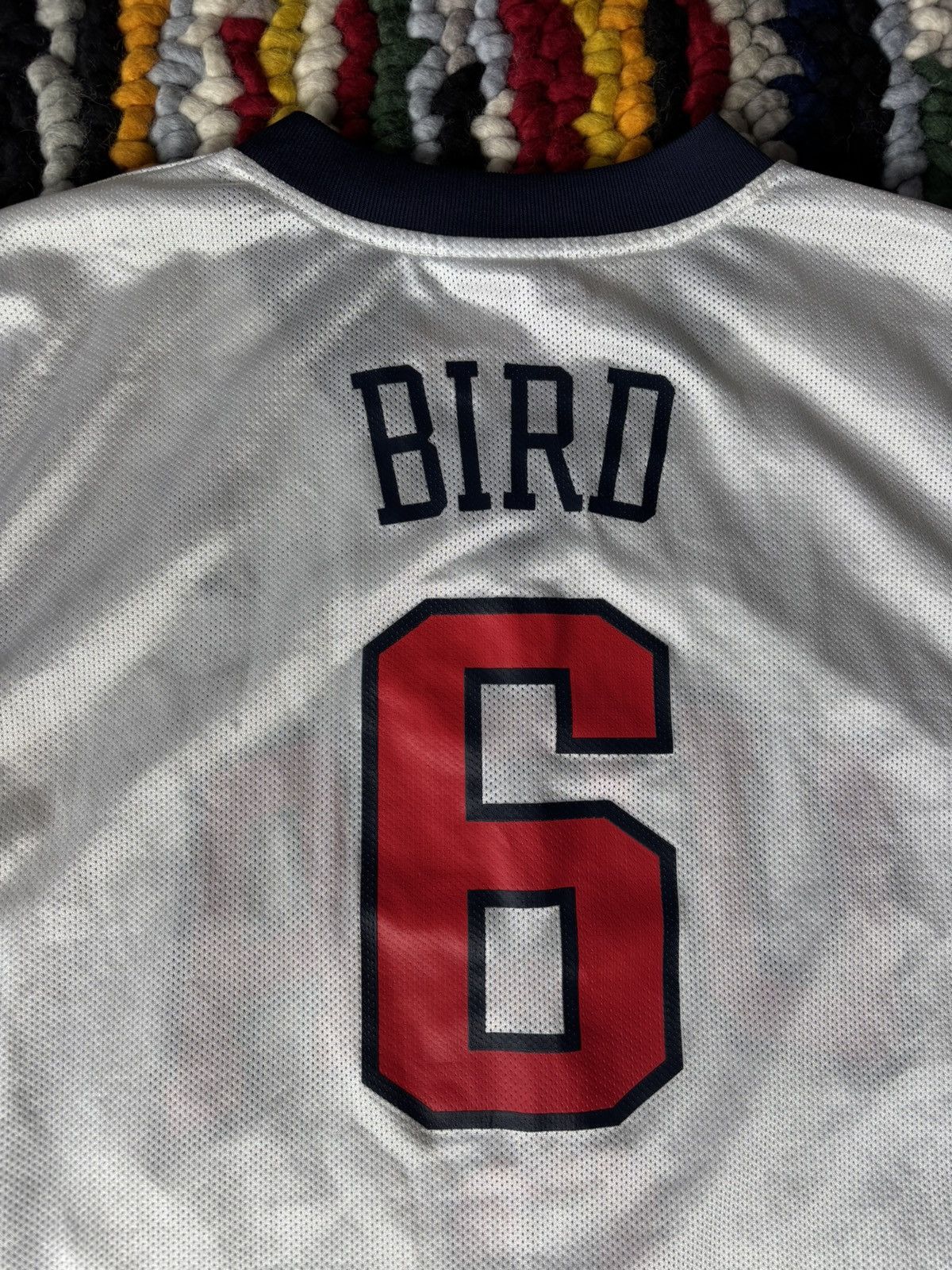 Reebok Vintage Team USA Basketball Jersey Bird #6 Size US XL / EU 56 / 4 - 7 Thumbnail