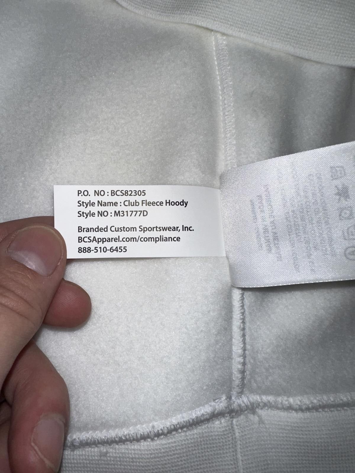 Nike Nike Men’s Club Fleece Football White Hoodie Size US XXL / EU 58 / 5 - 8 Thumbnail