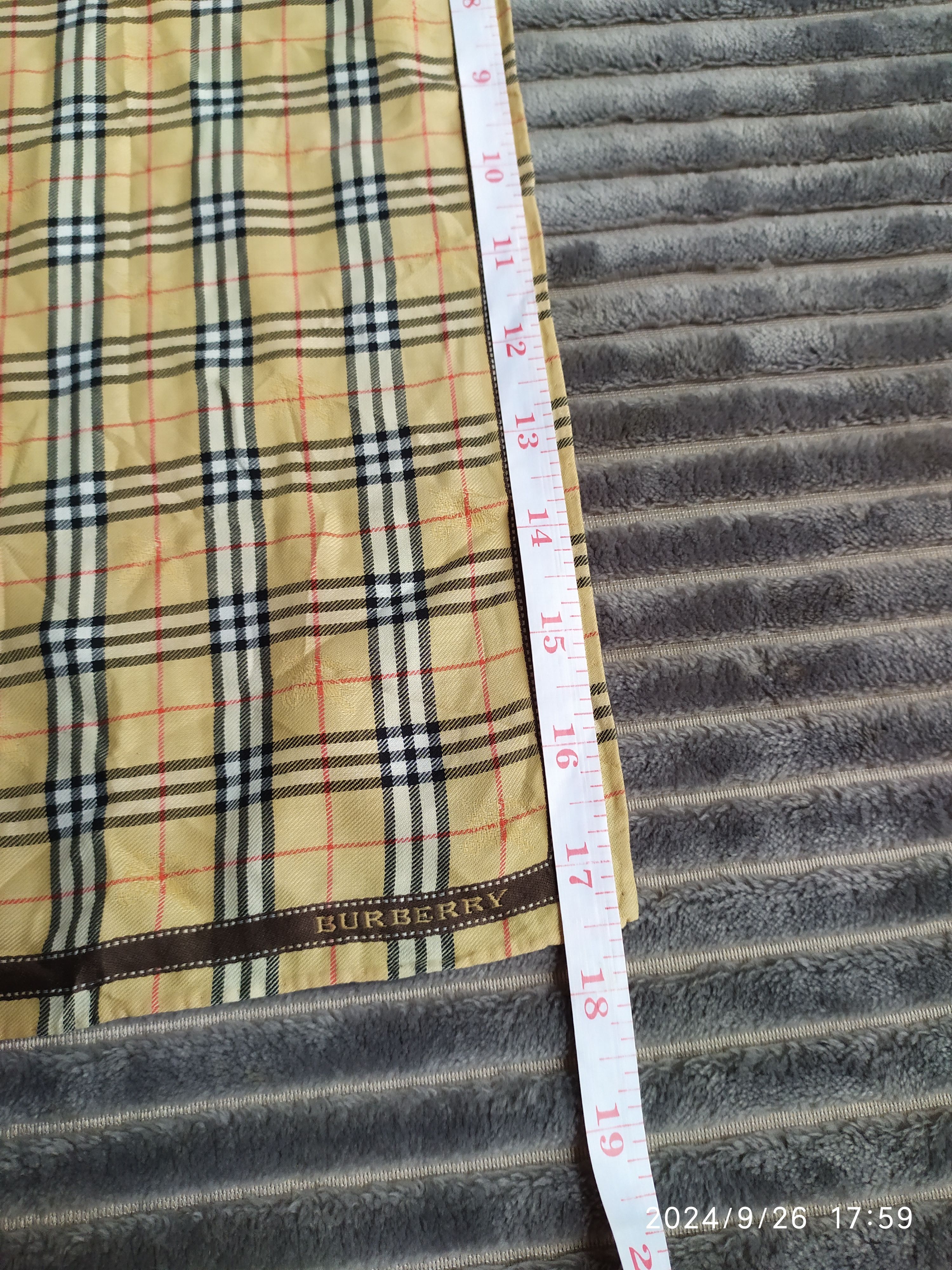 Burberry × Vintage Vintage Burberry Handkerchief Neckerchief Bandana Size ONE SIZE - 3 Thumbnail
