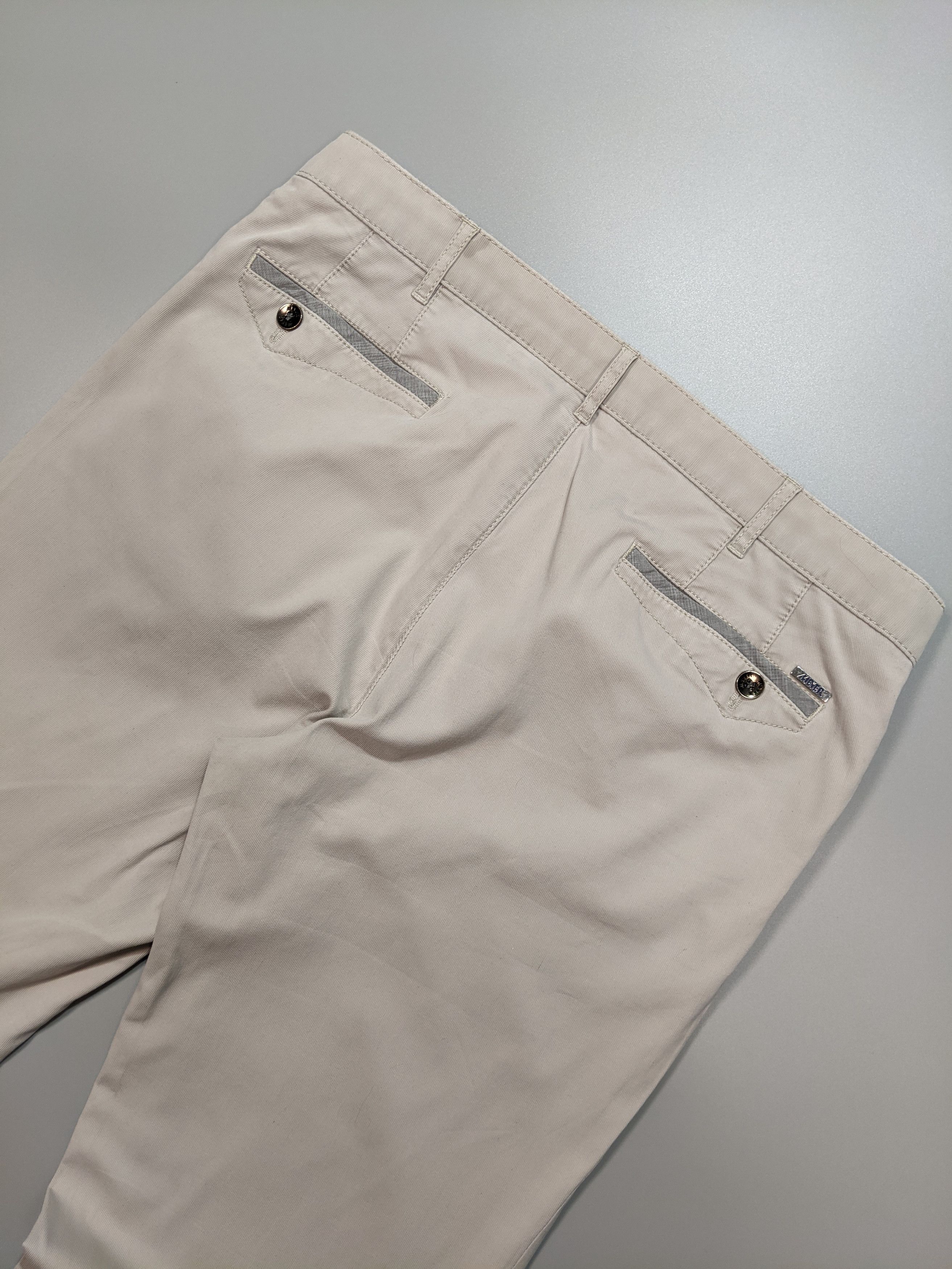 John Mayer MEYER Light-Gray Men's Chino Pants W36 L33 or XL Size US 36 / EU 52 - 7 Thumbnail