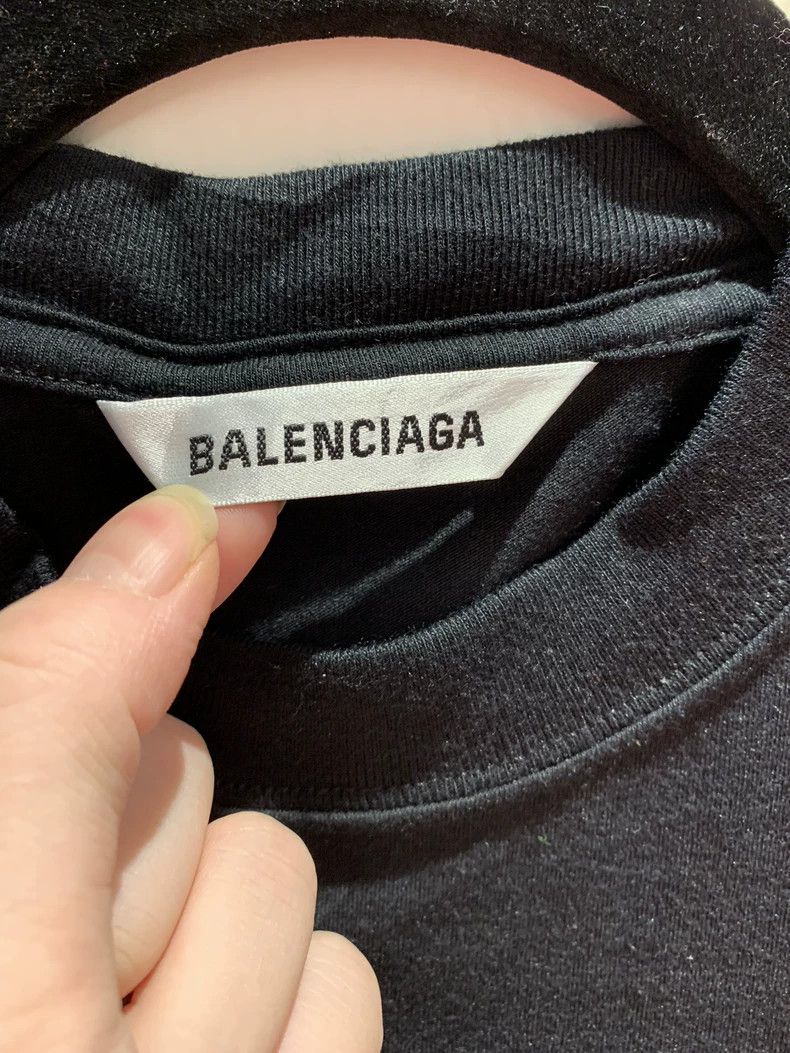 Balenciaga Balenciaga Black Language Long Sleeve T-Shirt New with Tag Size US S / EU 44-46 / 1 - 2 Thumbnail