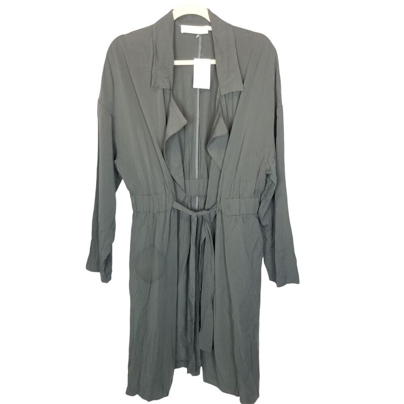 ASTR The Label ASTR The Label Womens Tie Front Duster Trench Coat Sz M Size M / US 6-8 / IT 42-44 - 1 Thumbnail