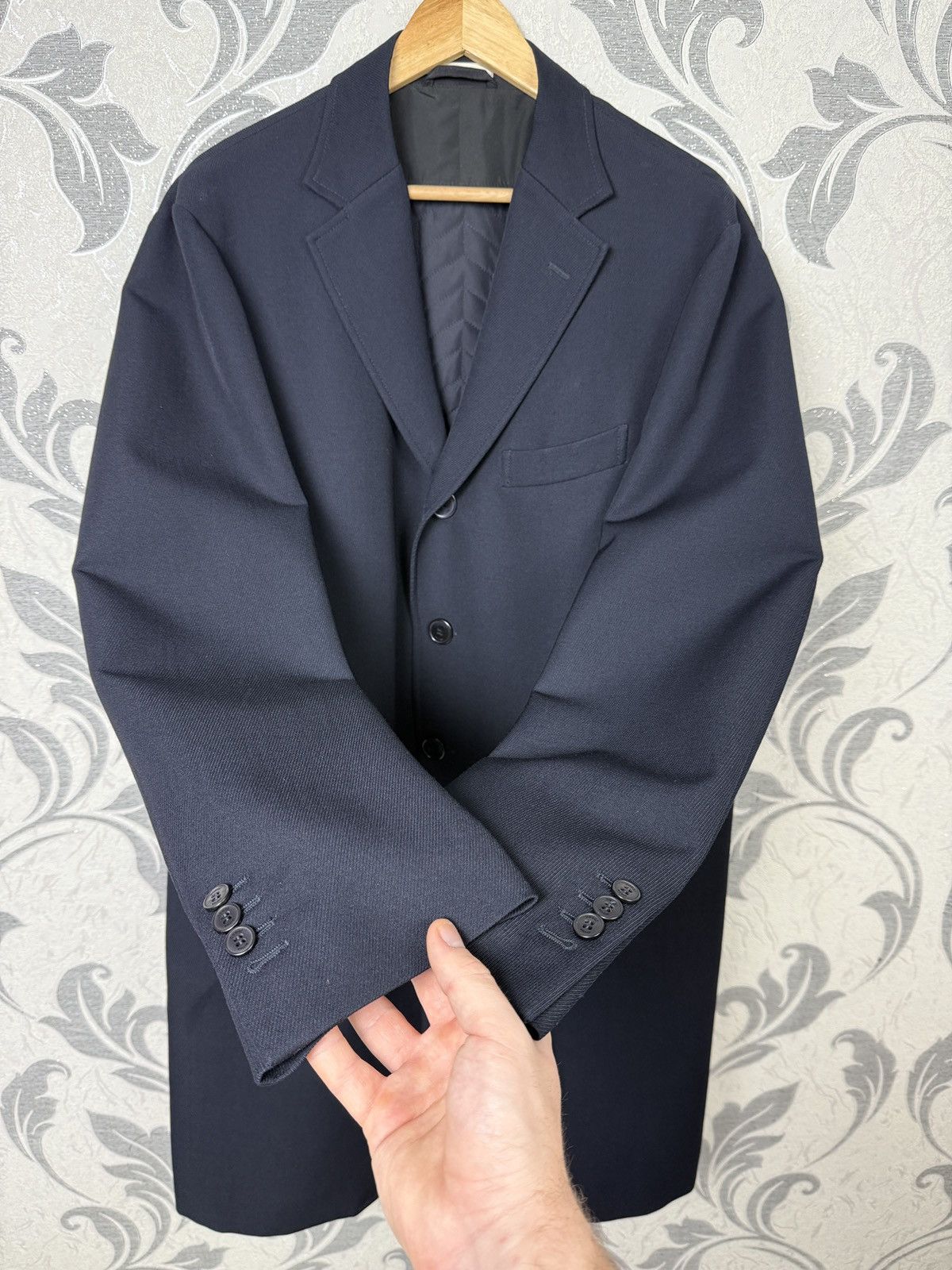 Boggi Men’s Boggi Milano Easy Formal Quilted Coat Navy EU 54 Size US L / EU 52-54 / 3 - 7 Thumbnail
