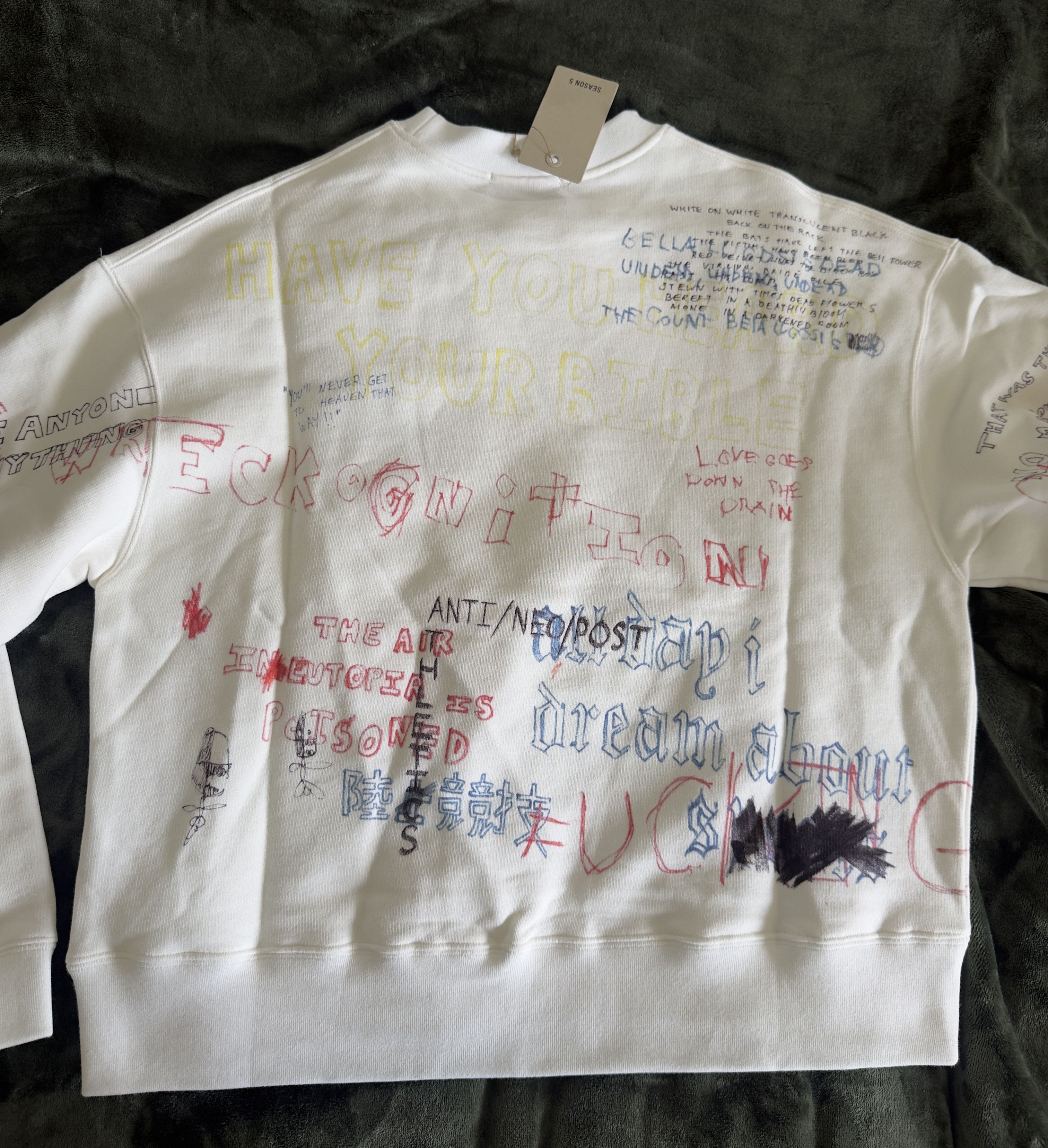 Yeezy Yeezy Scribble Hand Drawn Crewneck Size US S / EU 44-46 / 1 - 2 Thumbnail