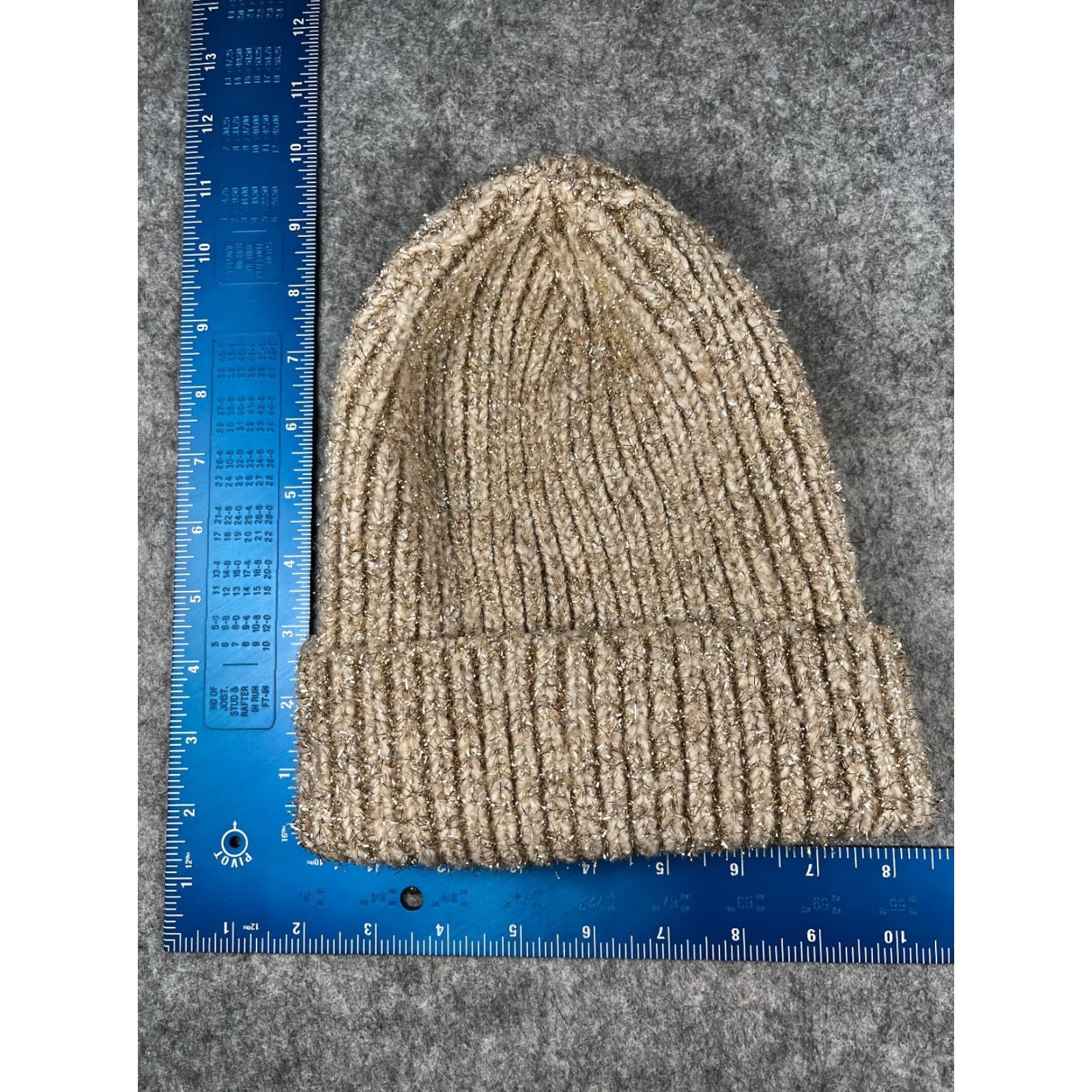 Old Navy Old Navy Beanie Hat Women One Size Beige Knit Beanie Winter Outdoor Ski Beanie Womens Size ONE SIZE - 3 Thumbnail