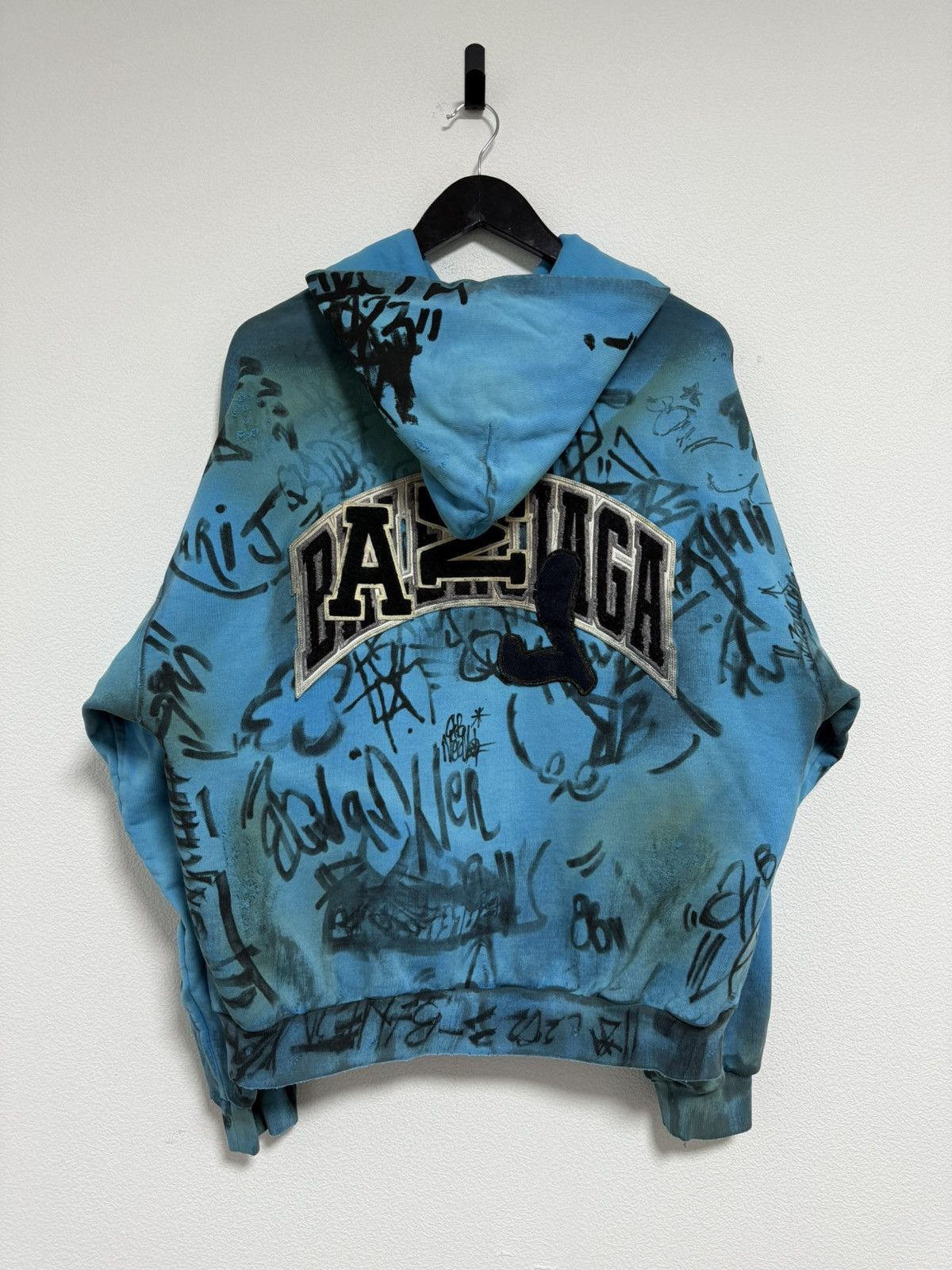 Balenciaga Blue Skater Zip Up hoodie Size US XS / EU 42 / 0 - 2 Thumbnail