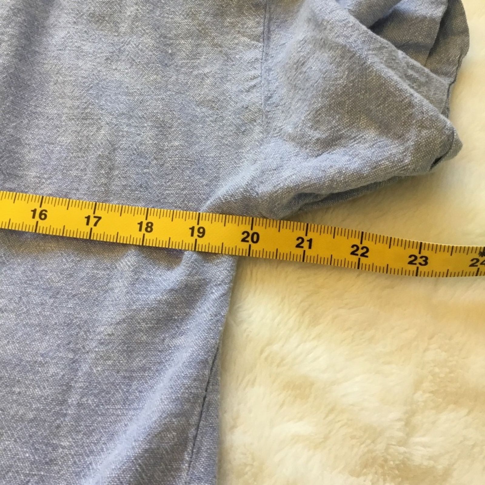Other Cable & Gauge Blue Short Sleeve V-Neck Front Twist Top Size M / US 6-8 / IT 42-44 - 9 Thumbnail
