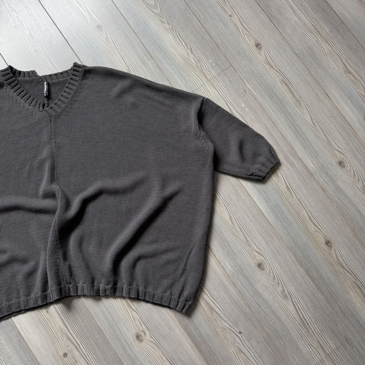 Rundholz Rundholz Avantgarde Crepe Wool Oversized V Neck Sweater Size ONE SIZE - 9 Thumbnail