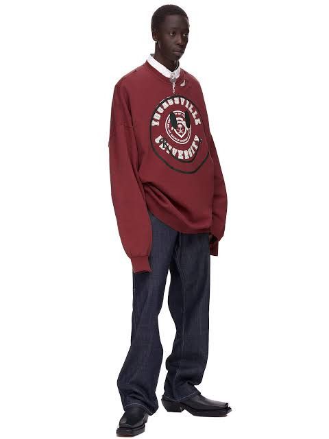 Raf Simons RAF SIMONS COLLEGE SMILEY SWEATSHIRT Size US XS / EU 42 / 0 - 1 Thumbnail