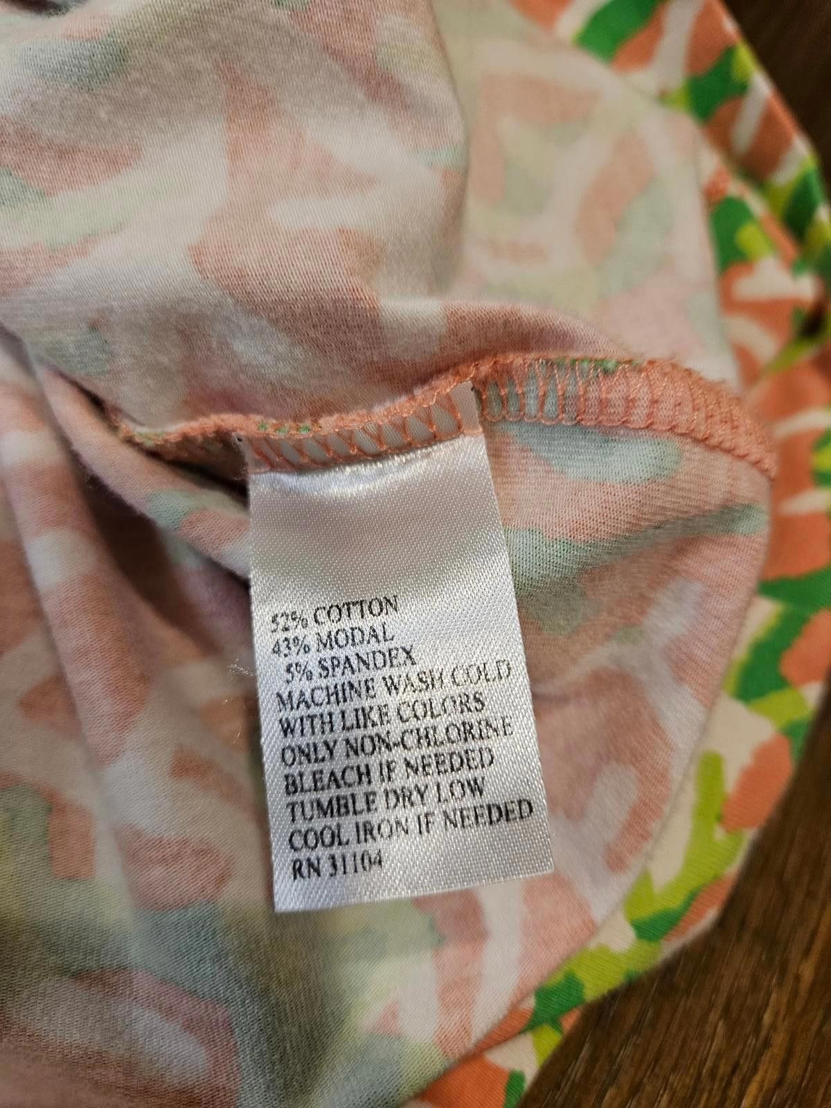 Designer Crown & Ivy Beach Vacation Coral Print Dress Size M / US 6-8 / IT 42-44 - 7 Thumbnail