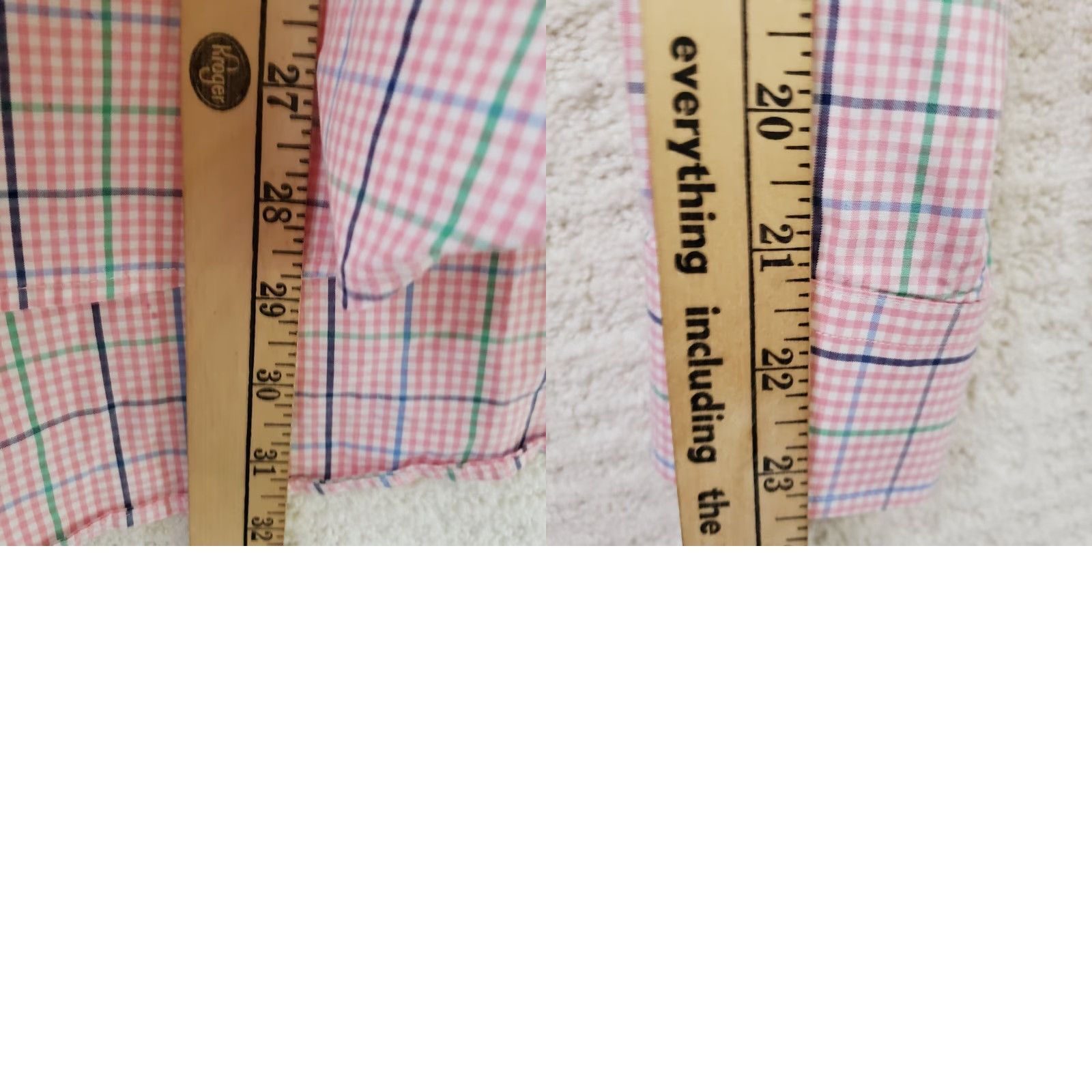 Vineyard Vines Vineyard Vines Murray Shirt Long Sleeve Button-Up Men L Pink Check Cotton Shirt Size US L / EU 52-54 / 3 - 9 Thumbnail