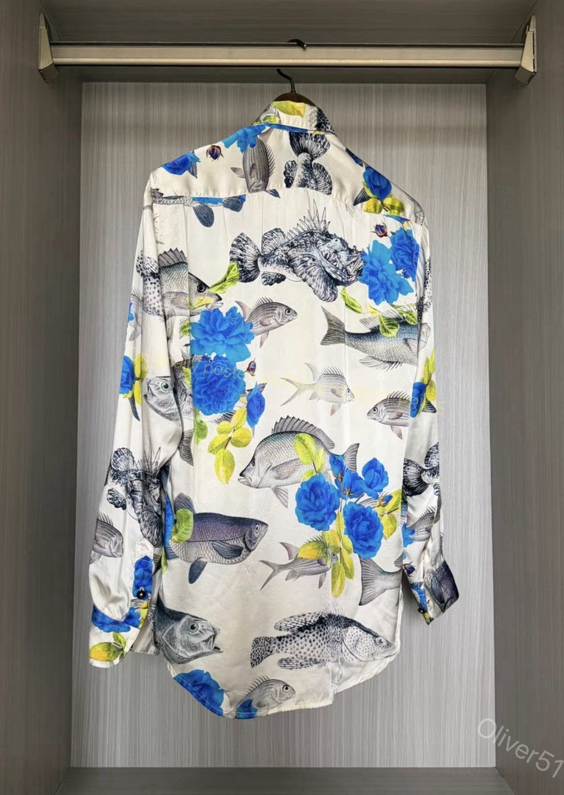 Geoffrey B. Small Geoffrey B. Small GBS aquarium fish silk shirt YYYY17/2610 Size US S / EU 44-46 / 1 - 3 Thumbnail