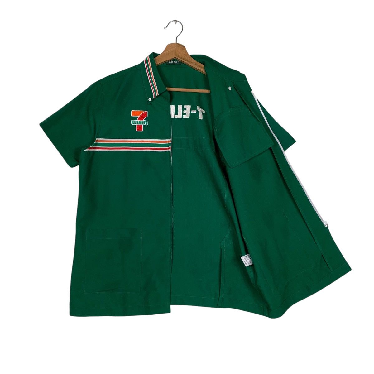Japanese Brand Vintage 7 Eleven Japan Uniform Zipper Shirt Size US L / EU 52-54 / 3 - 9 Thumbnail