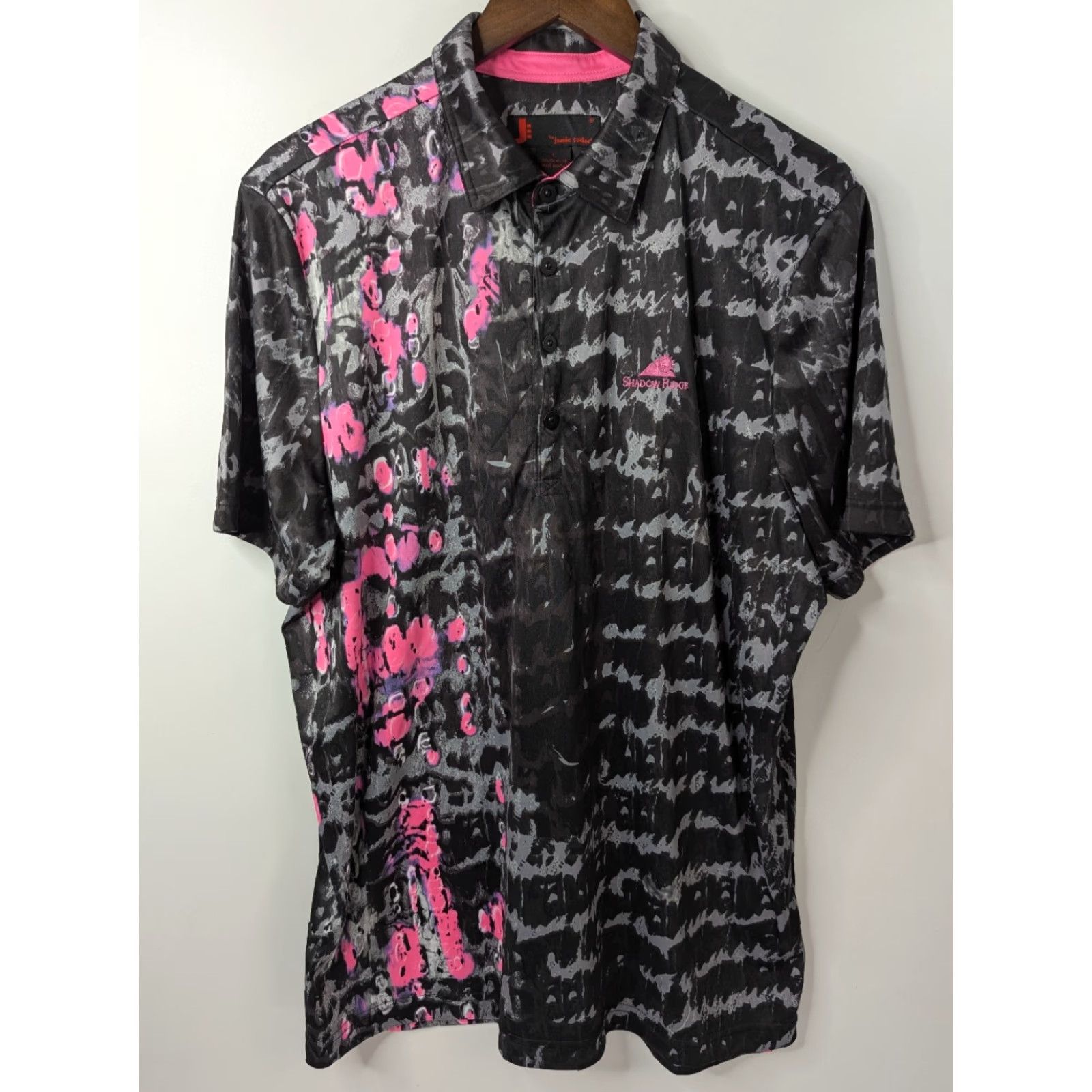 Vintage **J by Jamie Sadock Black Pink Large Golf Polo** User: J by Jamie Sadock Black Pink Large Golf Polo Size US L / EU 52-54 / 3 - 3 Thumbnail