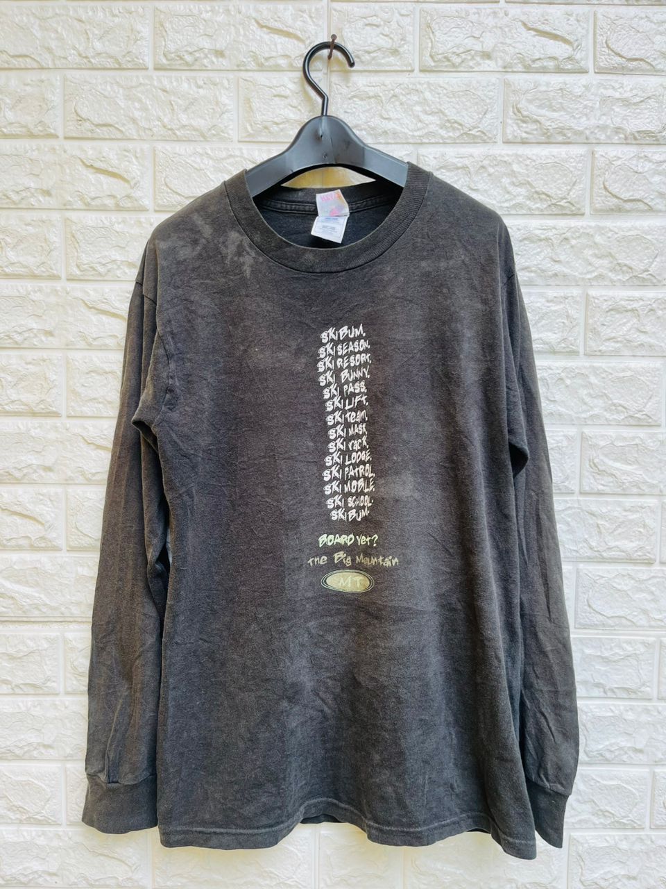 Vintage Mountain Japanese Designer Fashion Style Long Sleeve