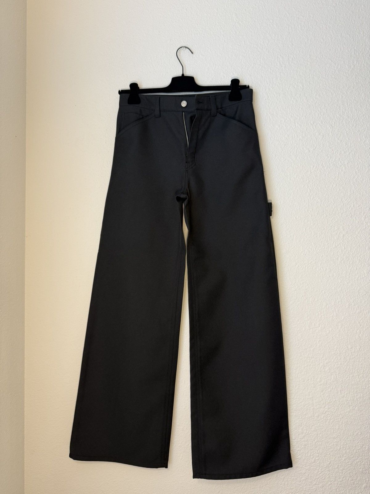 Courreges Courrèges Wide Leg Tailored Trousers Black Size 32 Size US 32 / EU 48 - 1 Thumbnail