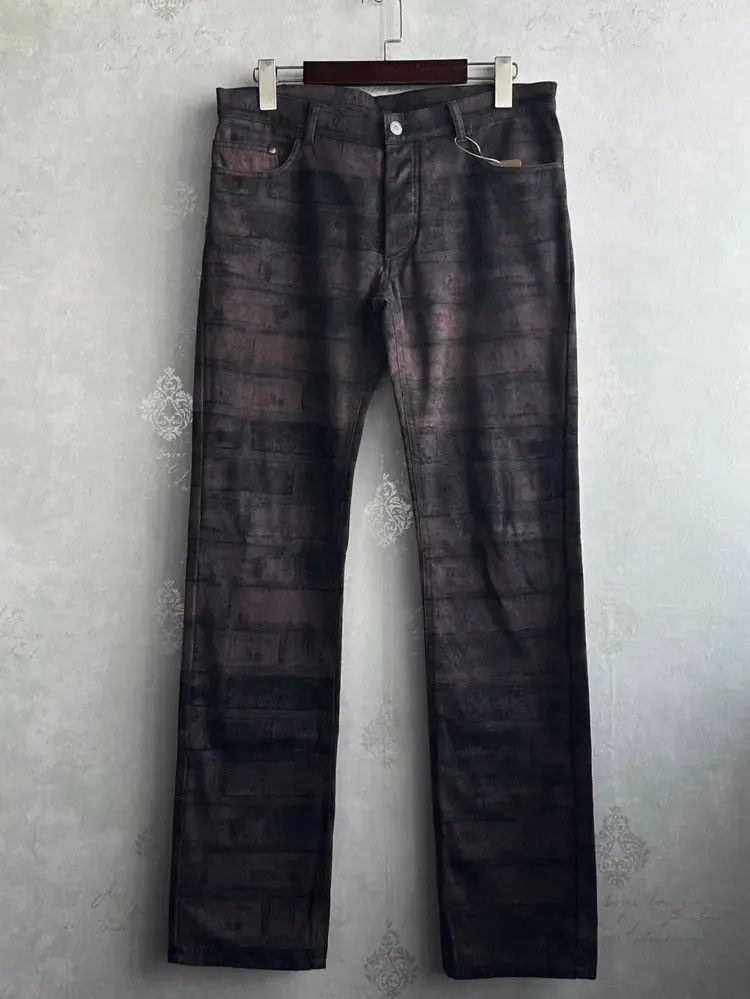Maison Margiela Sz 48 Maison Martin Margiela Brick Print Denim-2505 Size US 32 / EU 48 - 1 Thumbnail