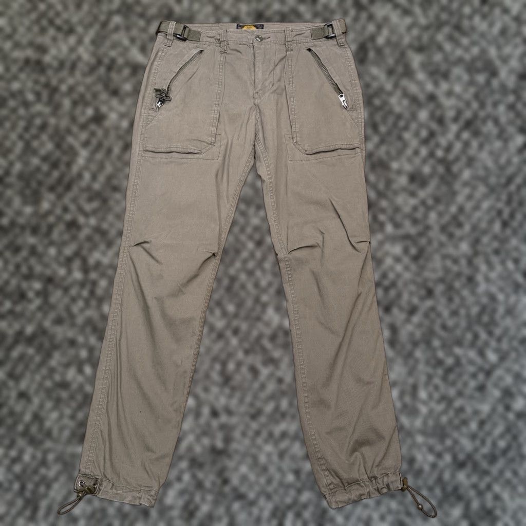 Abercrombie & Fitch Slim Straight Pants Mens 30x30 Green Mid Rise Zip Pockets