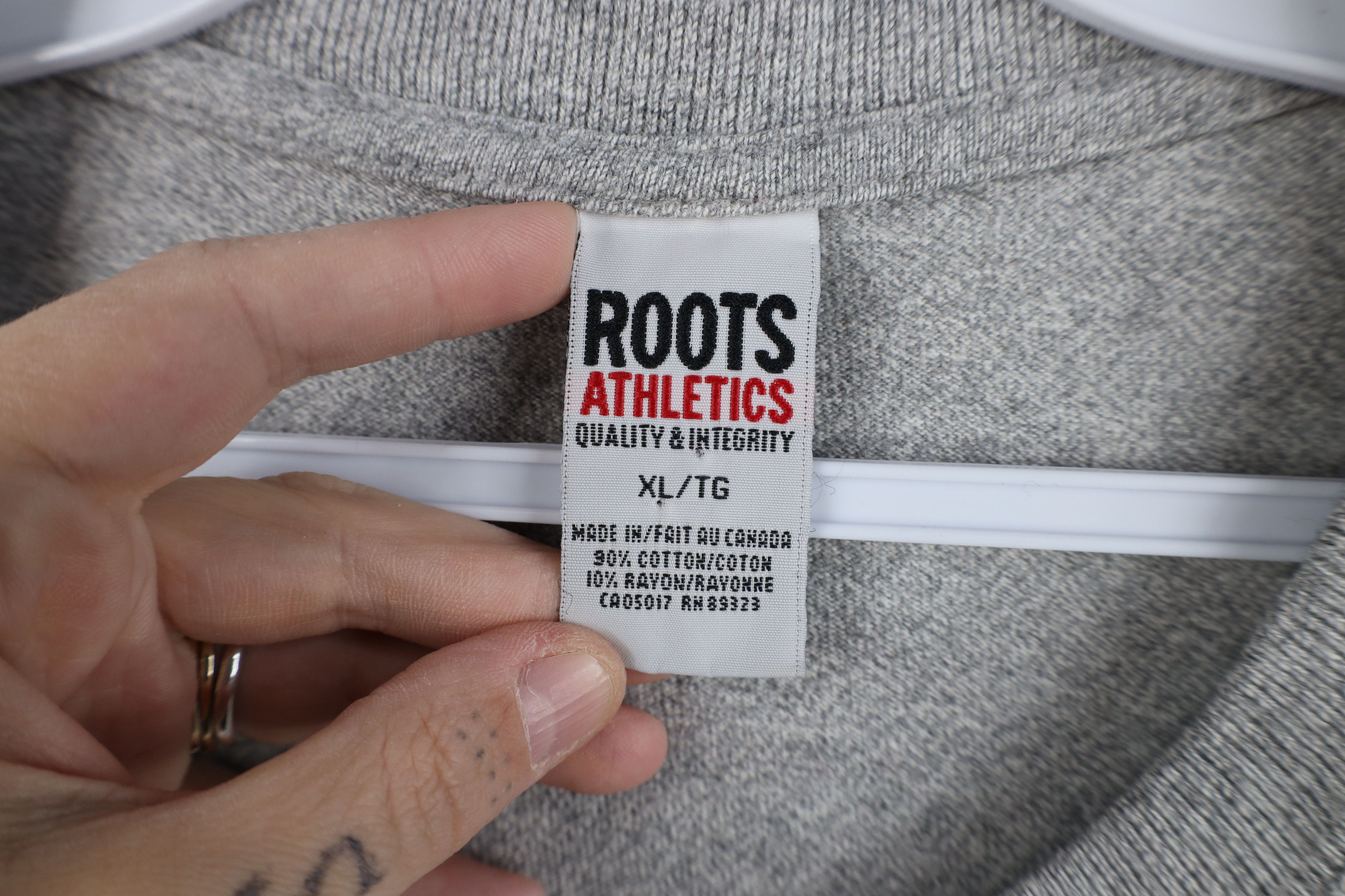 Vintage Vintage 90s Roots Athletics Jersey Knit Long Sleeve T-Shirt Size US XL / EU 56 / 4 - 8 Thumbnail