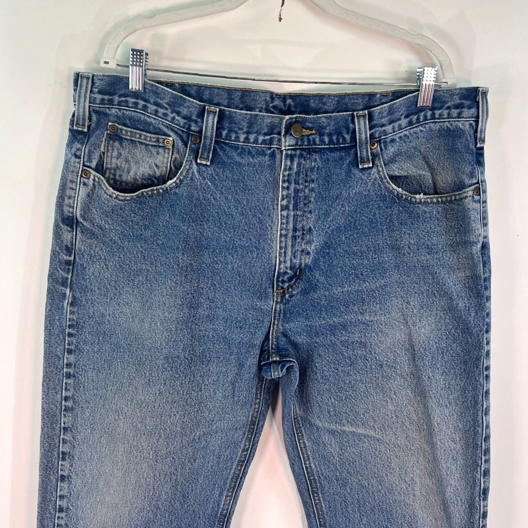 Carhartt Carhartt Pants Mens 40 Blue Relaxed Fit Dungaree Work Wear Outdoor 40x30 Size US 40 / EU 56 - 2 Thumbnail