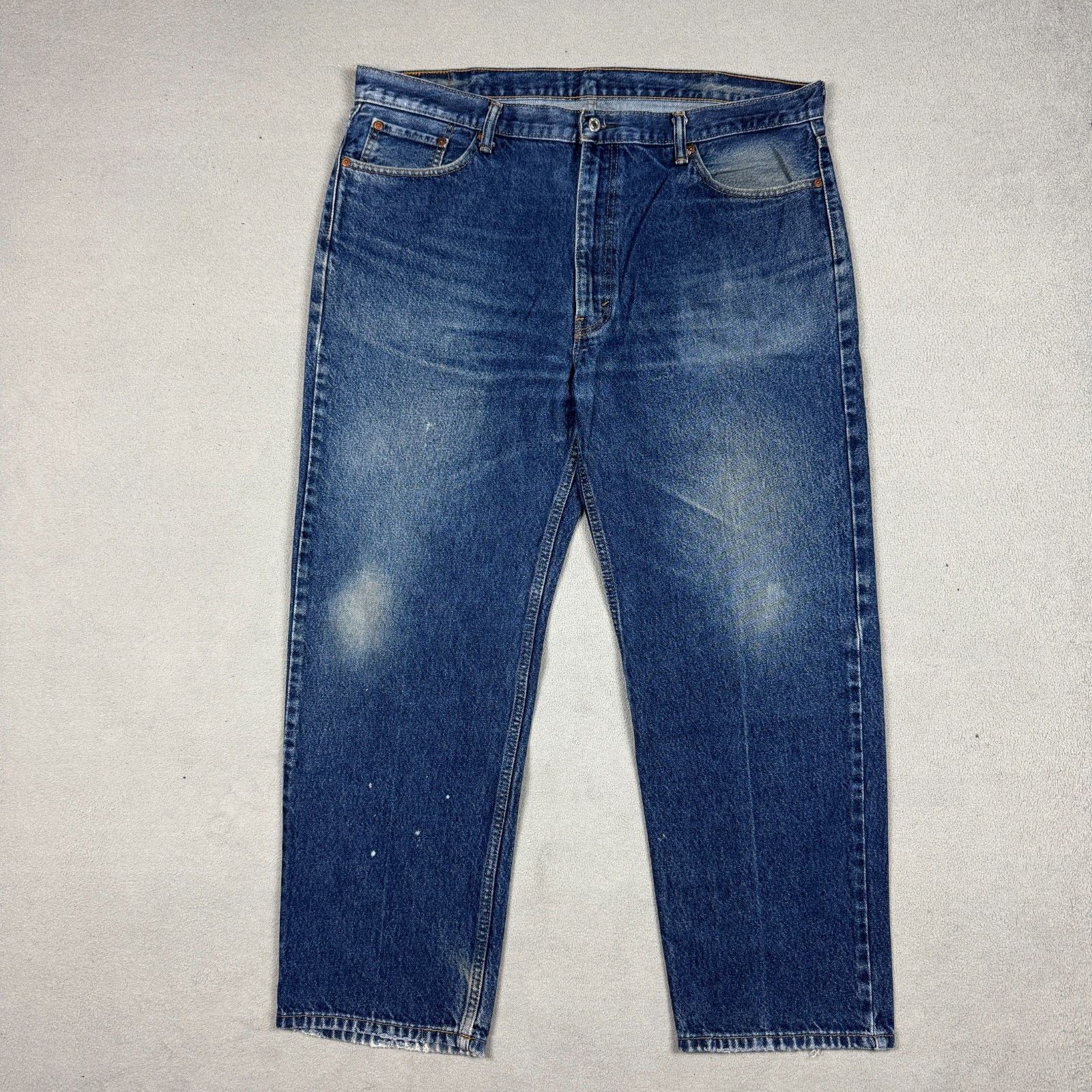 Levi's VTG Levi's 550 Relaxed Fit Jeans W42 L30 Dark Blue 90s Size US 42 / EU 58 - 1 Thumbnail