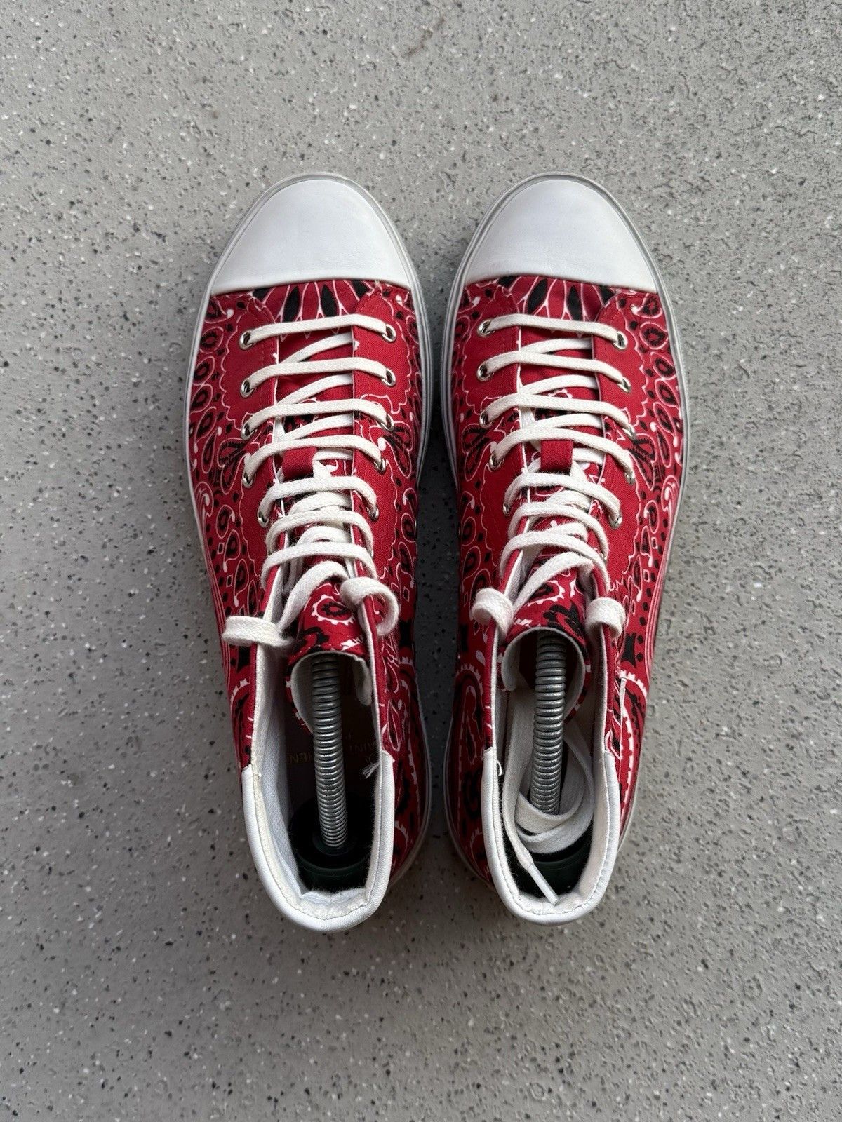 Saint Laurent Paris Saint Laurent Canvas Bedford Bandana Mens High Top Sneakers Size US 9 / EU 42 - 6 Thumbnail