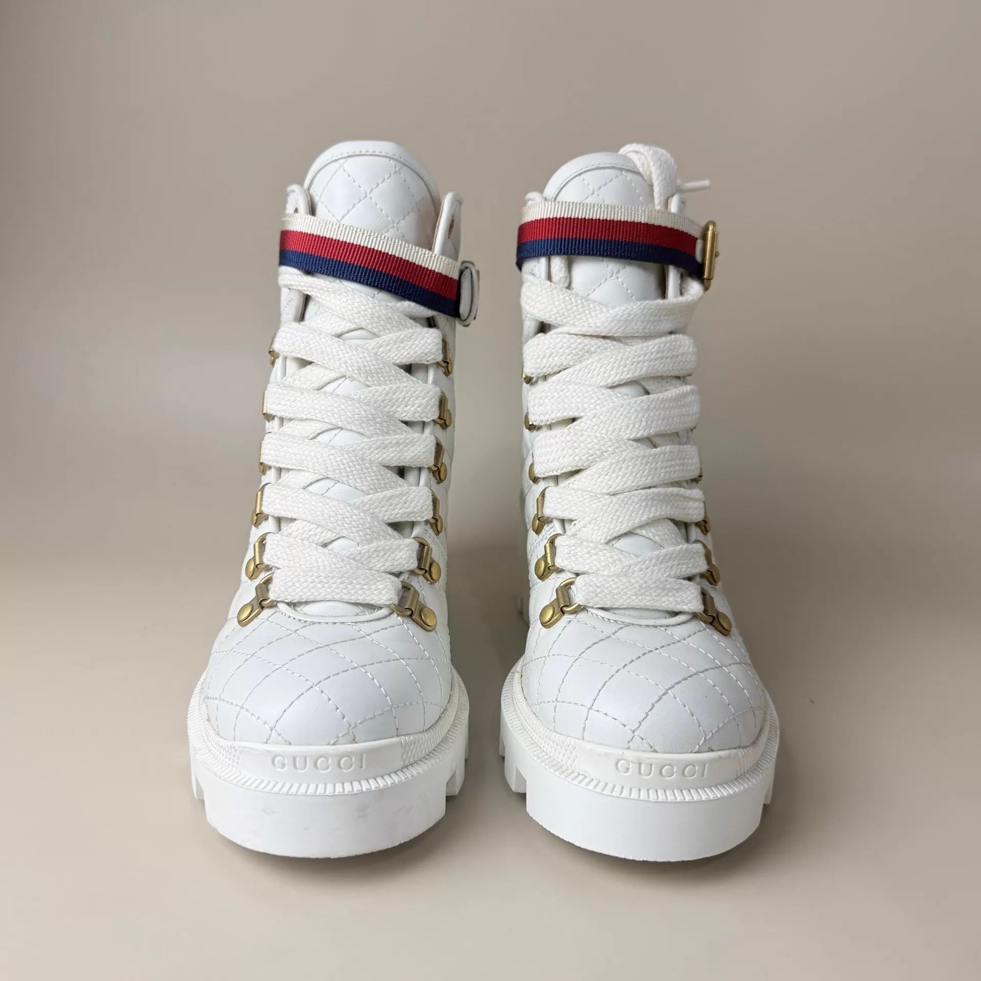 Gucci Gucci Platinum Buckle Platform Boots 36 EU 99 New Size US 5.5 / IT 35.5 - 2 Thumbnail