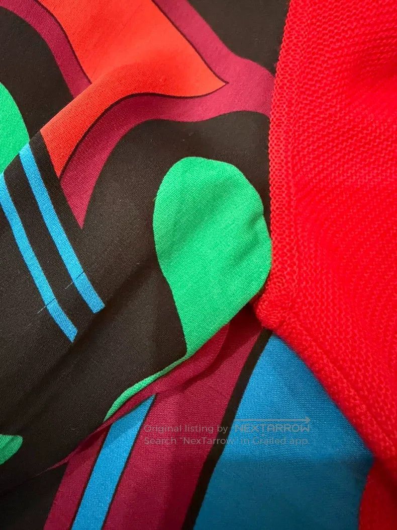 Hermes Hermes Red Patchwork Long Sleeve Knit Sweater Size XS / US 0-2 / IT 36-38 - 8 Thumbnail