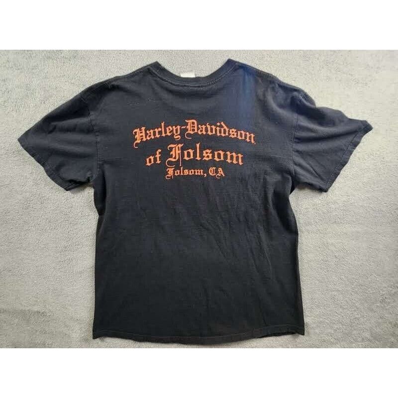Harley Davidson Harley Davidson Shirt Adult Mens XL Black Folsom Size US XL / EU 56 / 4 - 5 Thumbnail