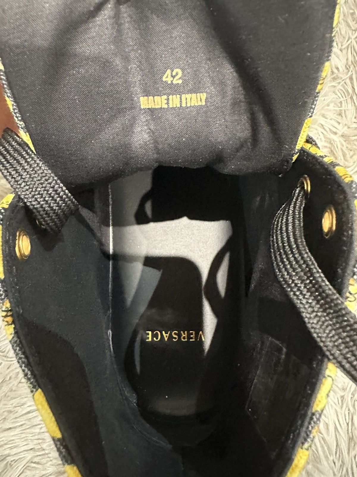 Versace Versace Canvas High “Barocco print” sneakers Size US 9 / EU 42 - 7 Thumbnail