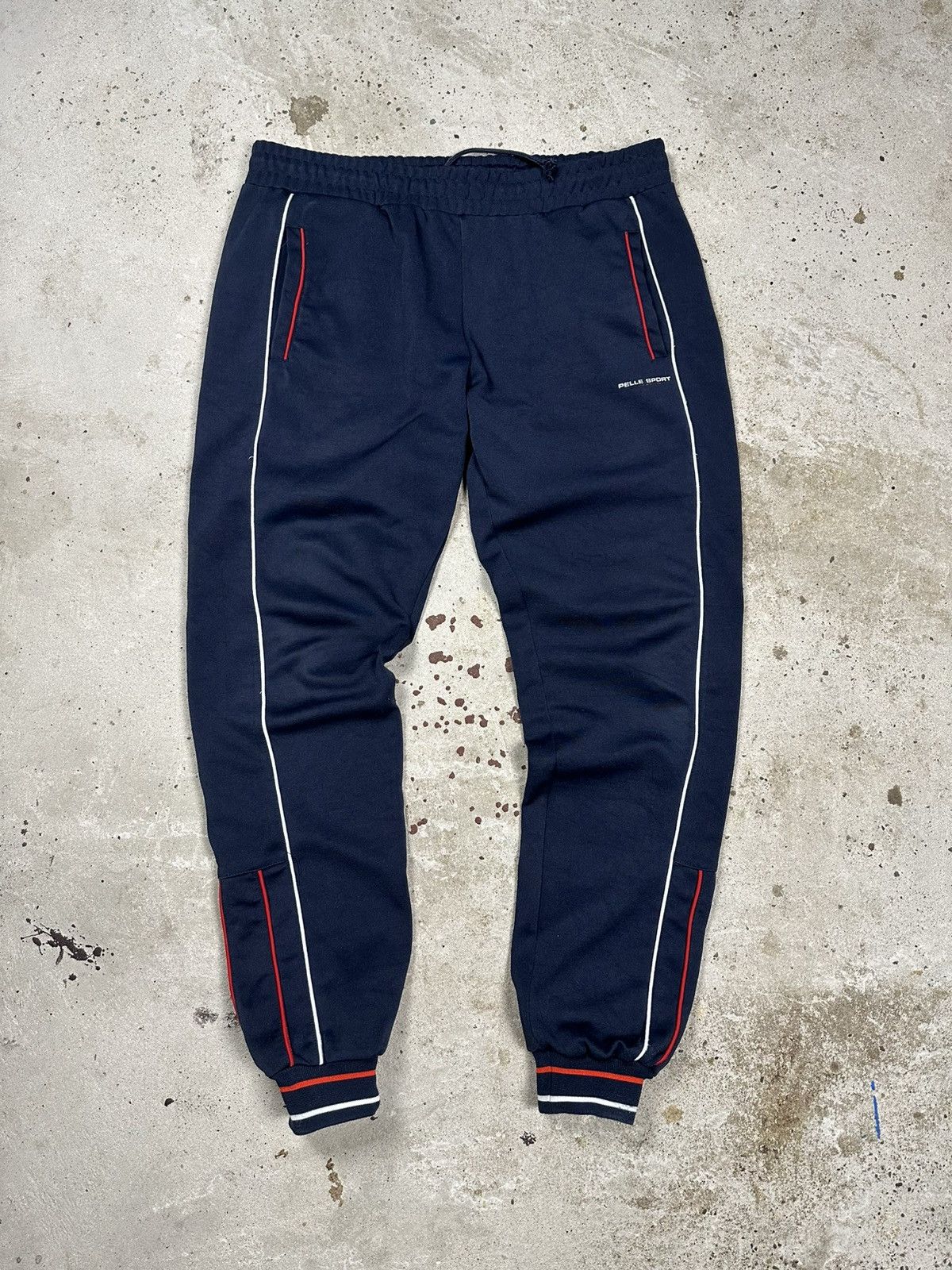 Pelle Pelle Vintage Y2K Pelle Pelle Sport Navy Track Pants Rap Hip Hop Size US 36 / EU 52 - 1 Thumbnail