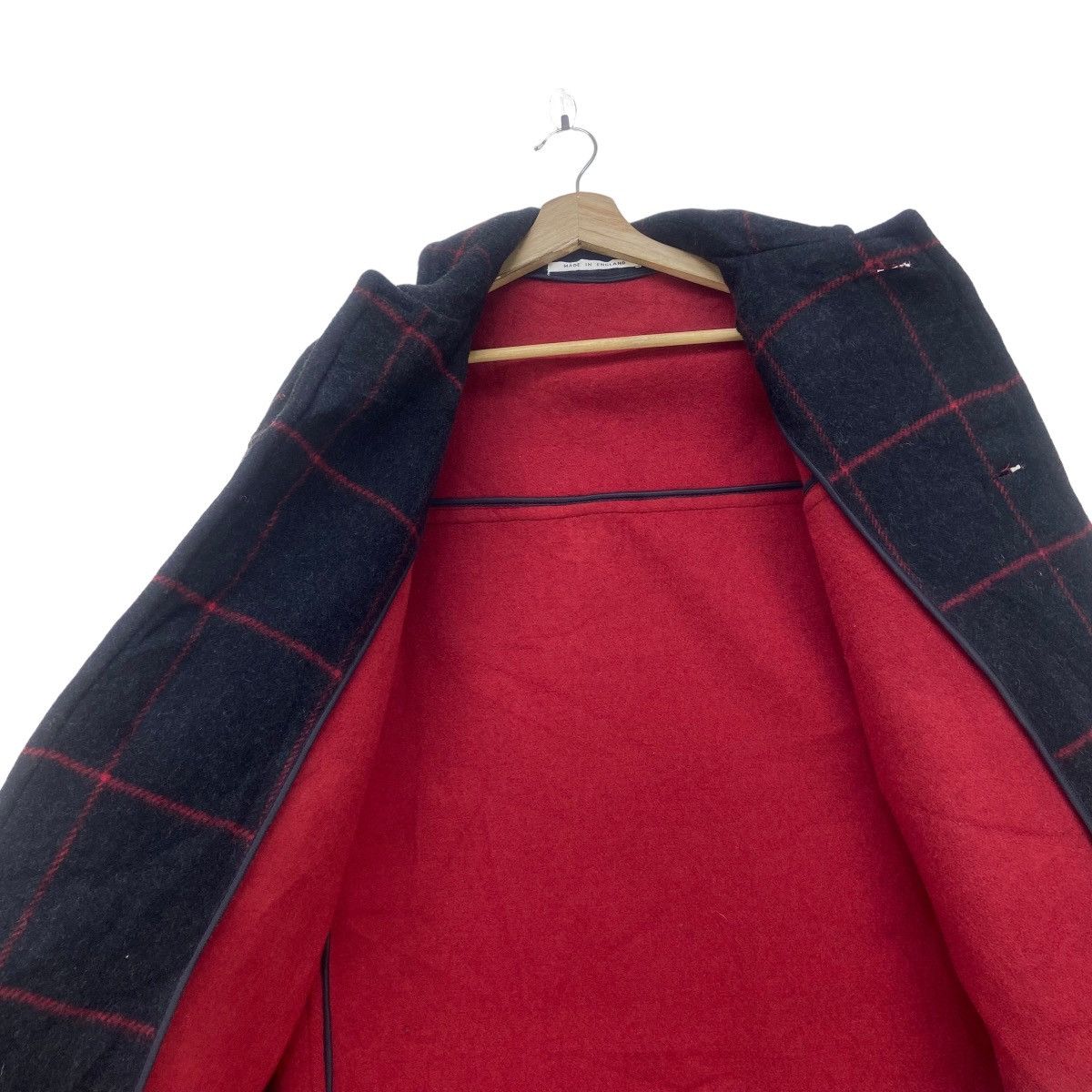 Original Montgomery Made in England Montgomery Checkered Wool Heavy Coat Size US M / EU 48-50 / 2 - 12 Thumbnail
