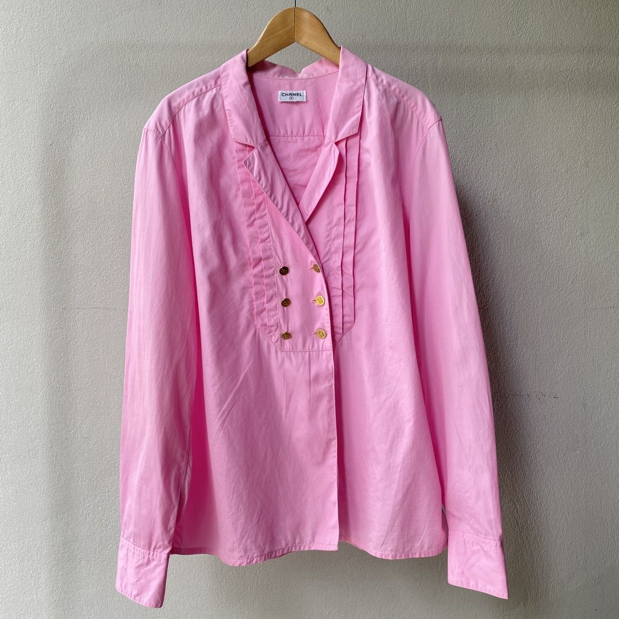 Chanel CHANEL Sweet Blossom Pink Chanel Blouse Size L / US 10 / IT 46 - 1 Thumbnail