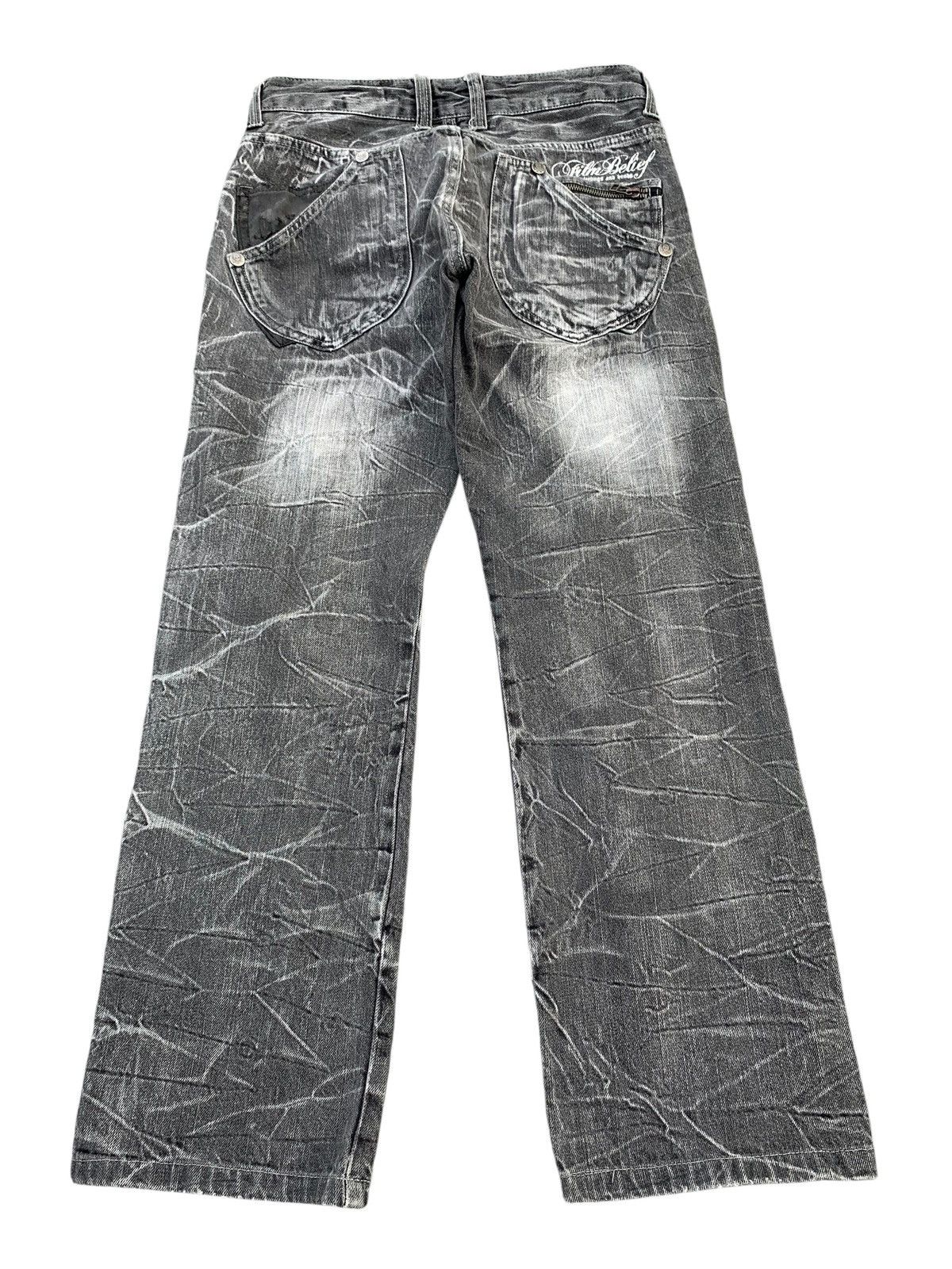 Kapital STUDED SKULL BONES WILD LIFE PUNK CLAWNMARK DISTRESSED DENIM Size US 29 - 4 Thumbnail
