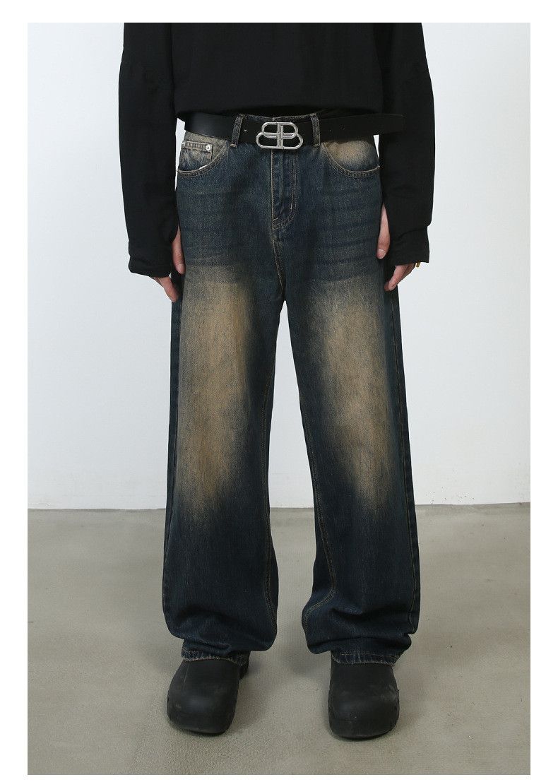 Japanese Brand × Jean Washed vintage distressed straight loose jeans Size US 34 / EU 50 - 2 Thumbnail