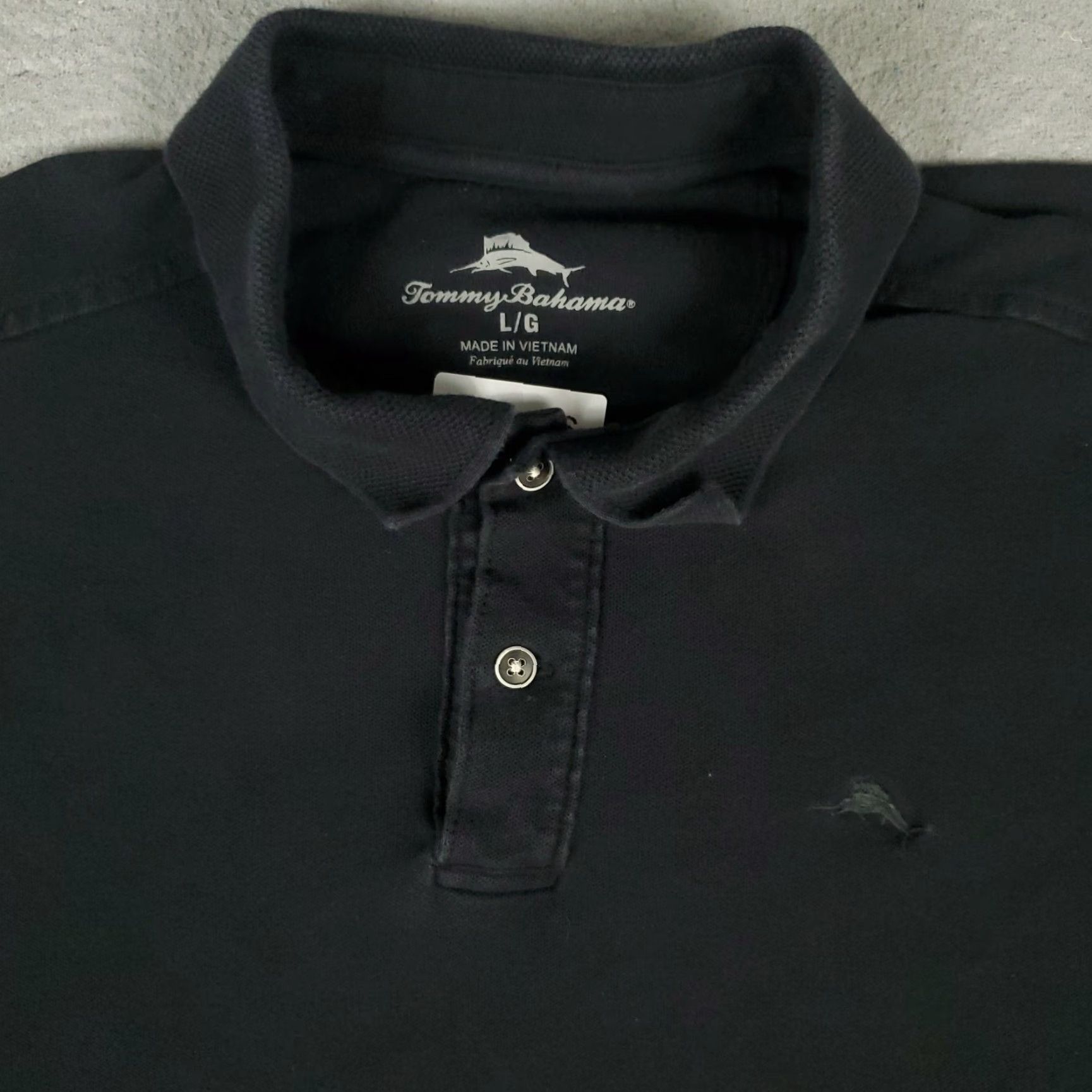 Tommy Bahama VINTAGE Tommy Bahama Polo Shirt Mens Large Black Cotton Short Sleeve Casual Size US L / EU 52-54 / 3 - 2 Thumbnail
