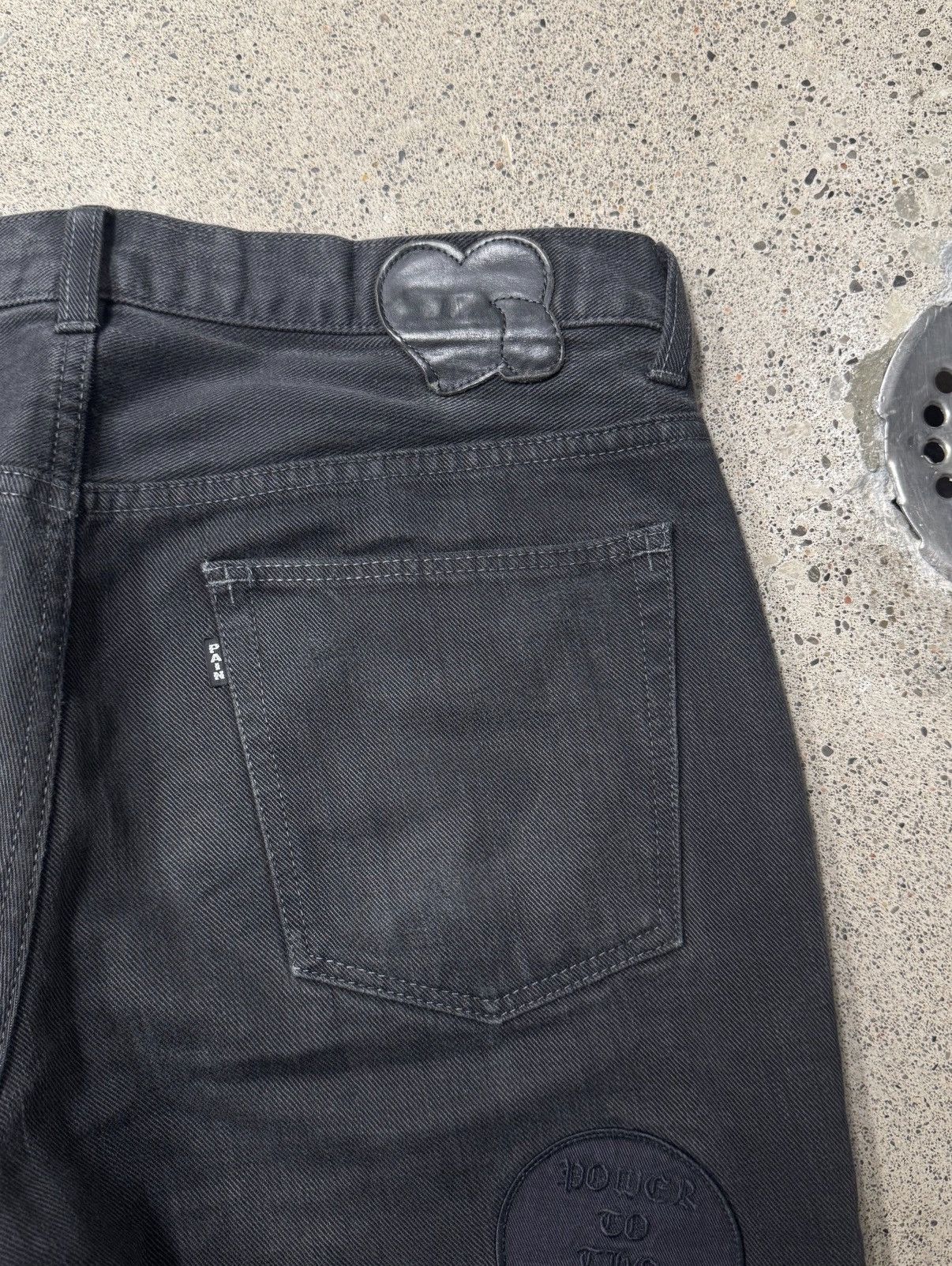 Takahiromiyashita The Soloist. A/W2004 Number (N)ine ‘Give Peace A Chance’ Patchwork Denim Size US 34 / EU 50 - 5 Thumbnail