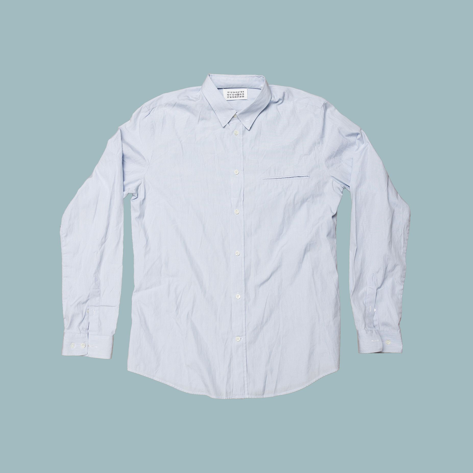 Maison Margiela MAISON MARGIELA Striped Shirt Hidden Buttons XL 56 