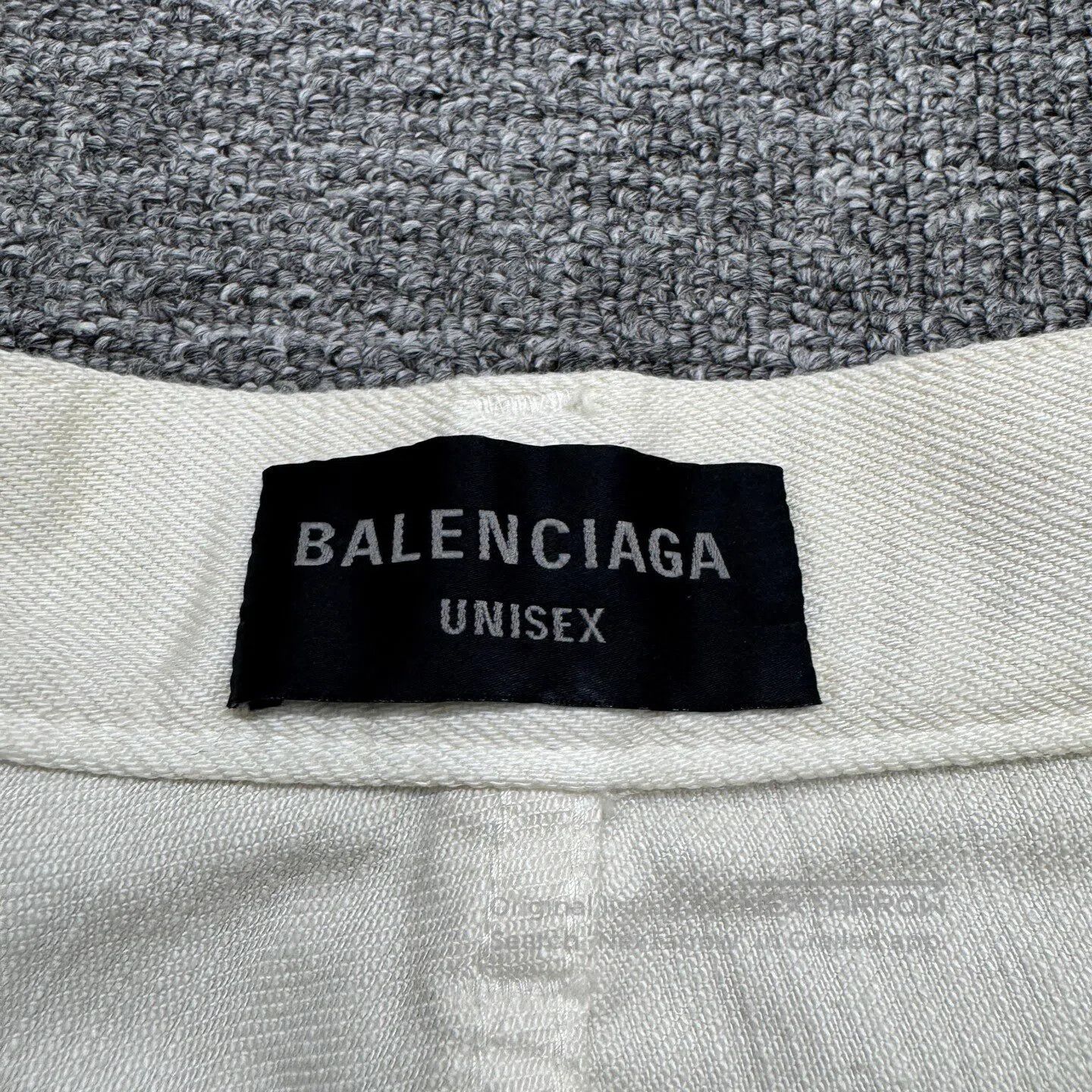 Balenciaga Balenciaga SIZES Old-style ink-wash design on wide-leg jean Size US 28 / EU 44 - 4 Thumbnail