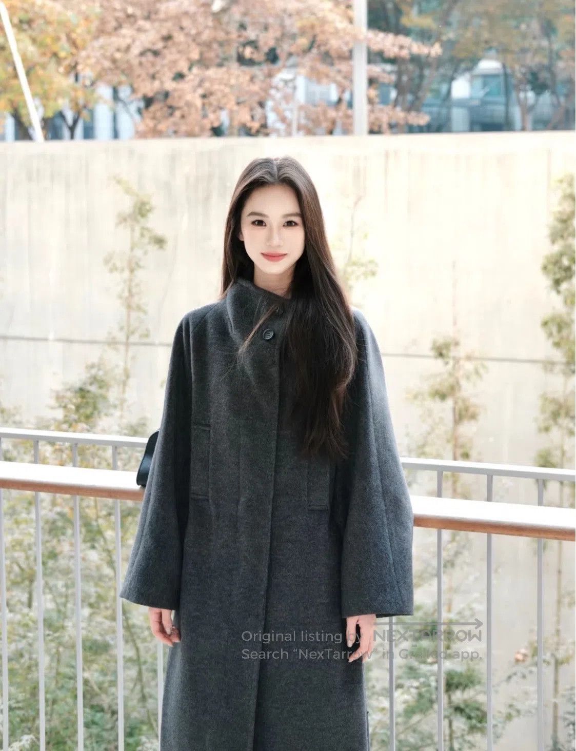 Burberry Burberry Dark Grey Hidden Button Wool Straight Coat| Size US M / EU 48-50 / 2 - 8 Thumbnail