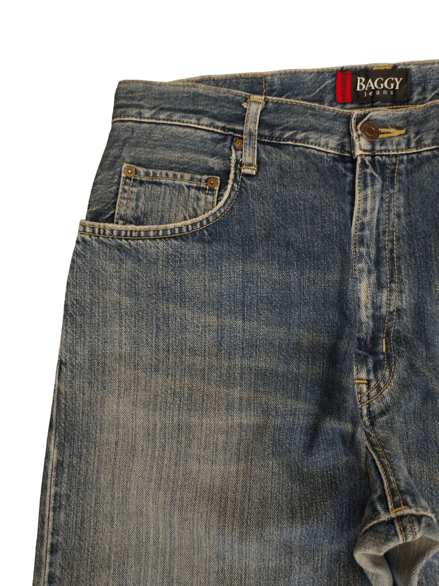 Kapital Vintage Edwin Distress Patina Baggy Denim Pants Size US 32 / EU 48 - 4 Thumbnail