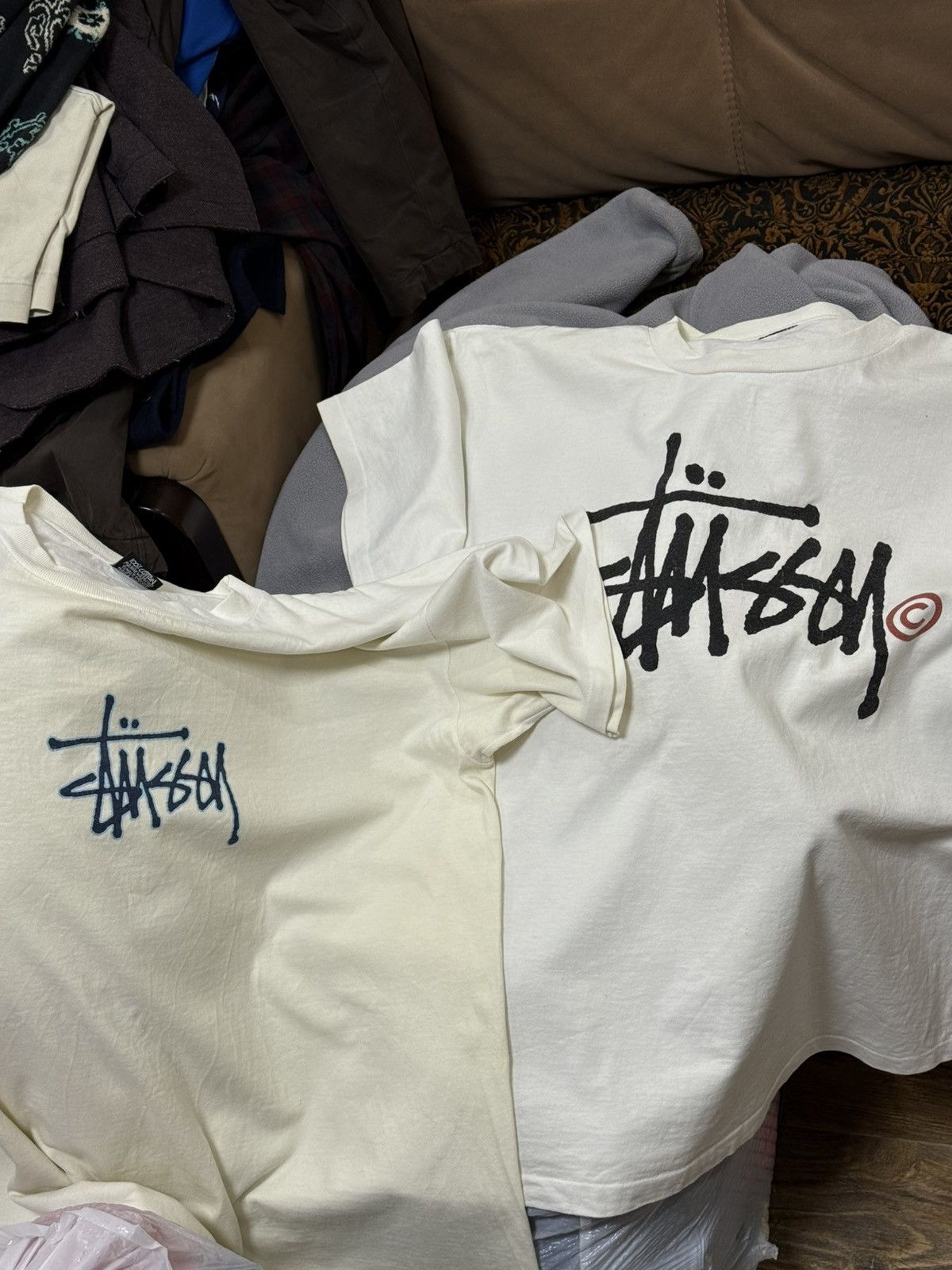 Stussy Vintage 90's Stussy Big Logo Made in USA Single Stitch Shirt Size US XL / EU 56 / 4 - 3 Thumbnail
