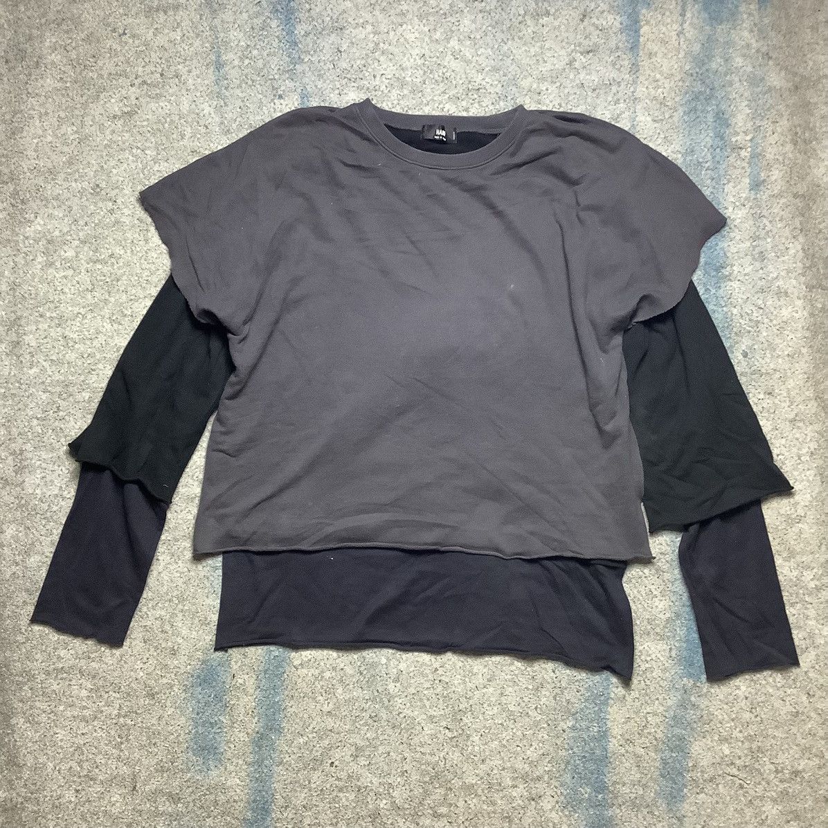 HARE × If Six Was Nine × Le Grande Bleu (L.G.B.) Hare Double Layer Long Sleeve Y2K Style Size US M / EU 48-50 / 2 - 1 Thumbnail