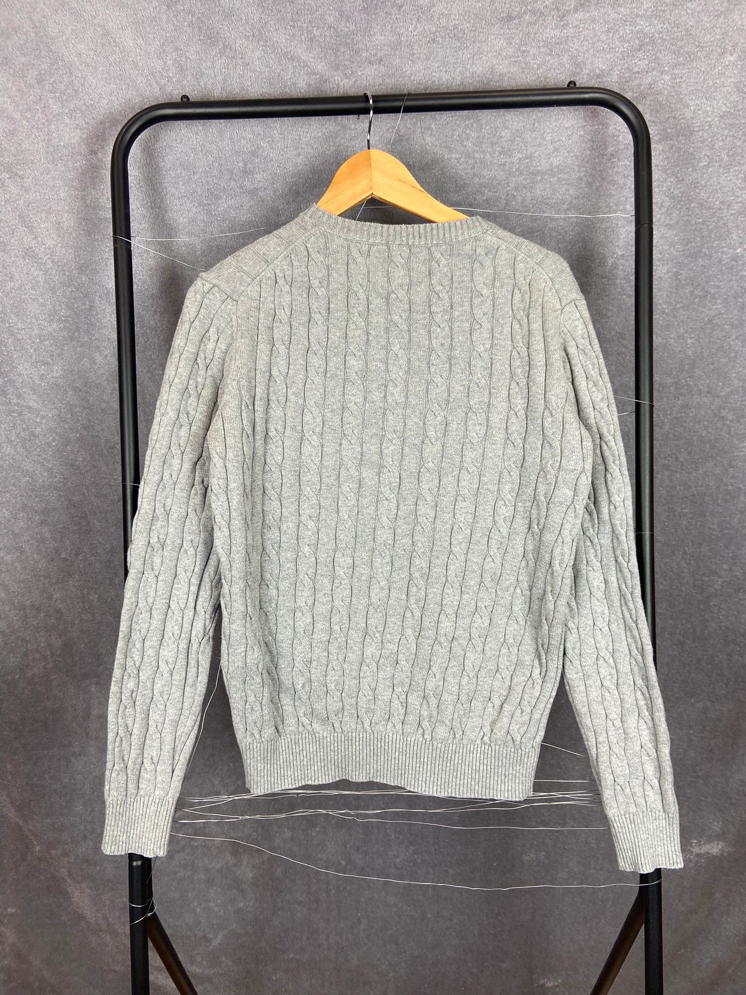 Gant Gant Grey Cable Knit Sweater M | Classic Preppy Fit Size US M / EU 48-50 / 2 - 4 Thumbnail