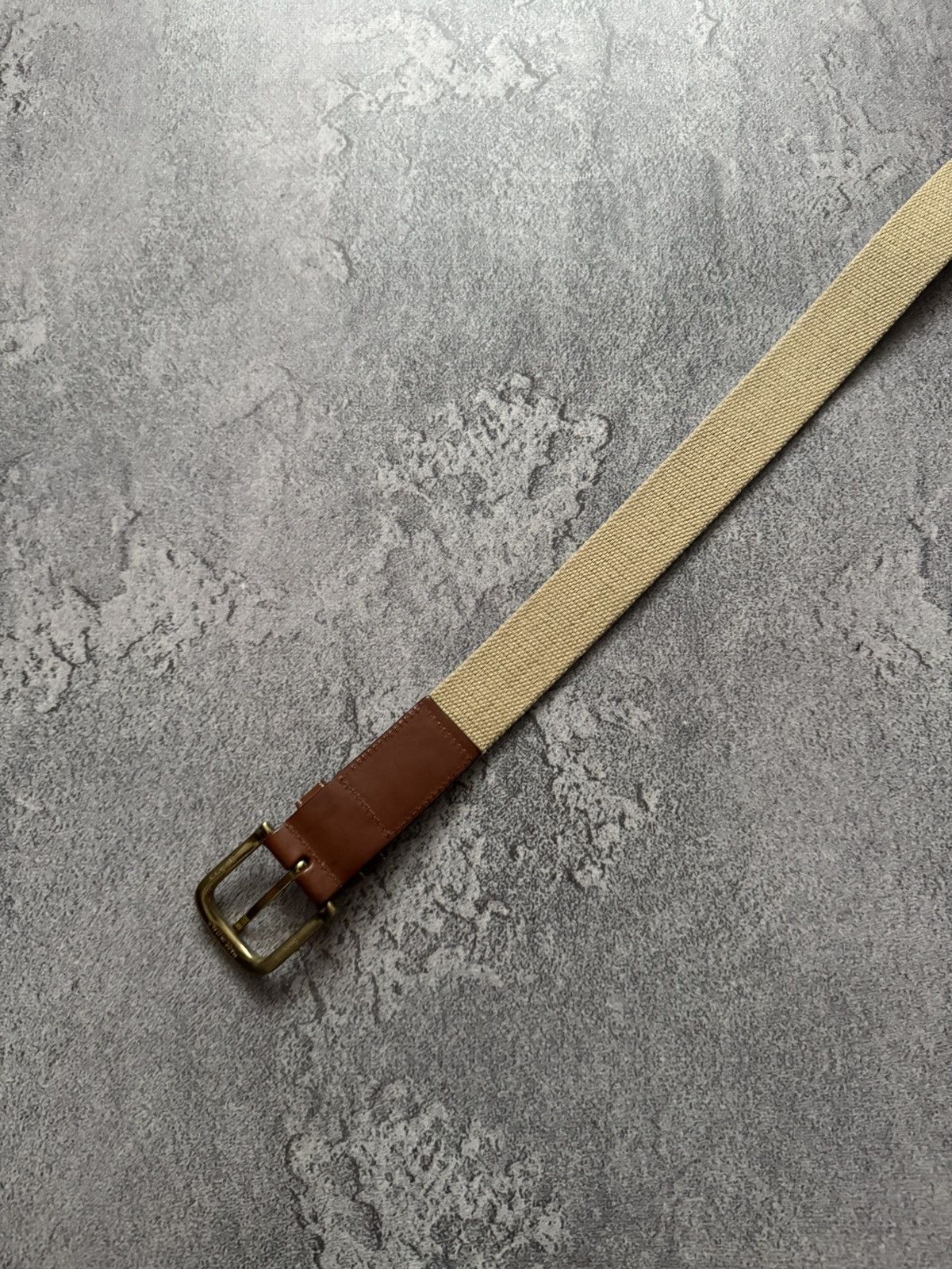 Designer × Paul & Shark × Vintage Paul & Shark 104cm belt casual leather brown / beige Size ONE SIZE - 11 Thumbnail