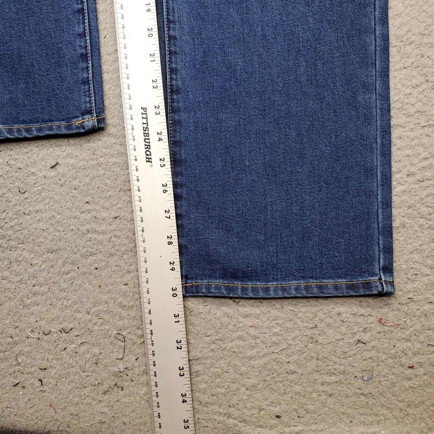 Vintage Seven7 Jeans Womens 4 Blue Denim Fitted Waist Loose Straight High Rise MY10341DE Jeans Womens 4 Blue Denim High Rise Straight Jeans Size 27" / US 4 / IT 40 - 4 Thumbnail