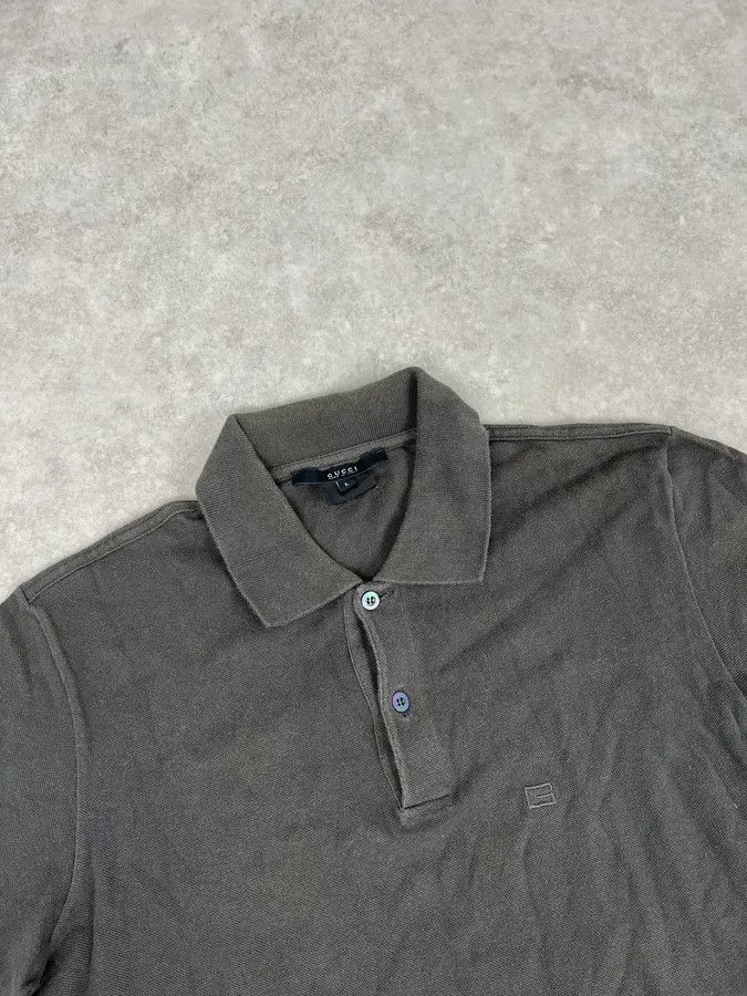 Gucci Gucci Grey Minimalist Polo Shirt Size US S / EU 44-46 / 1 - 4 Thumbnail