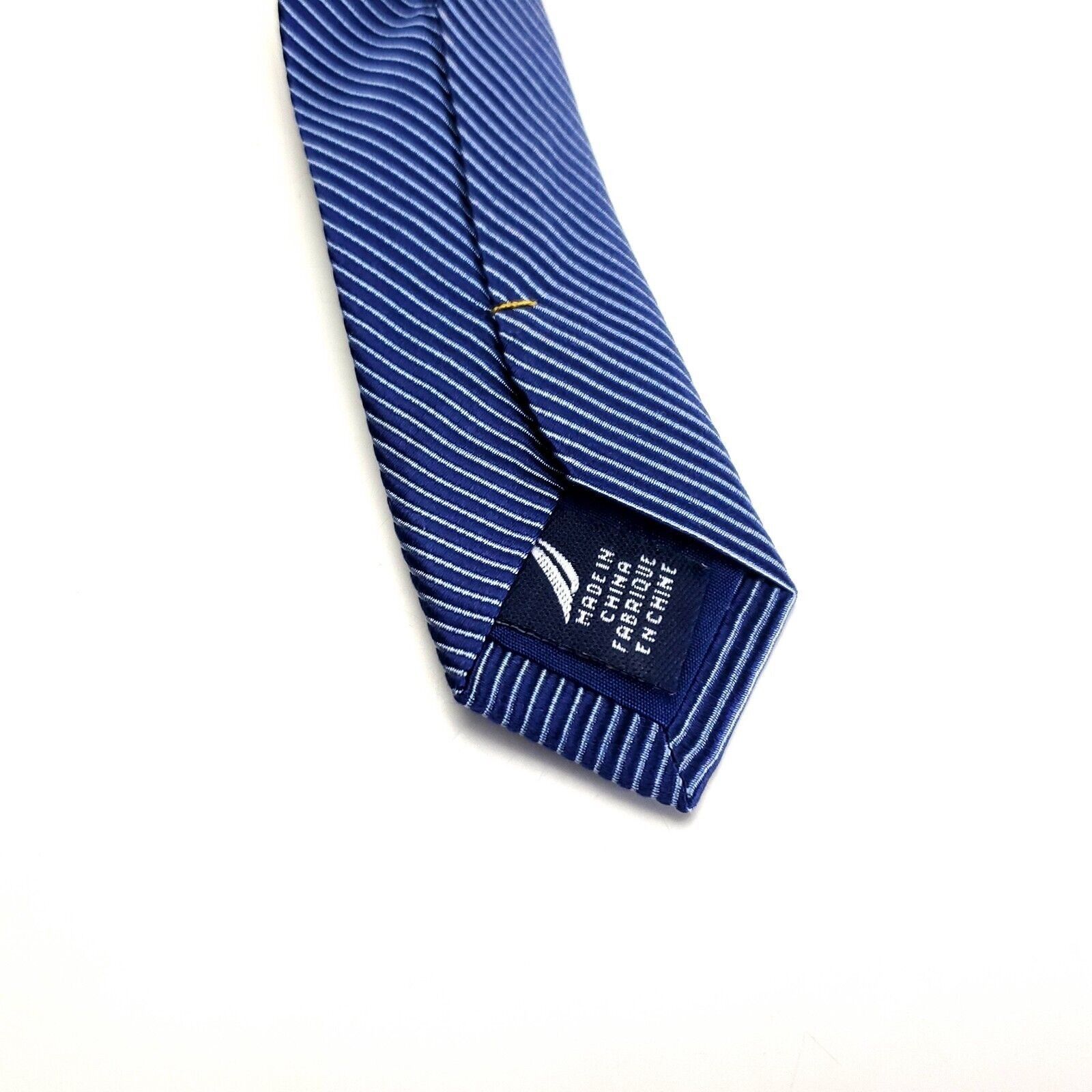 Nautica Nautica Silk Tie Striped Blue Woven Wide Silk Tie Size ONE SIZE - 4 Thumbnail