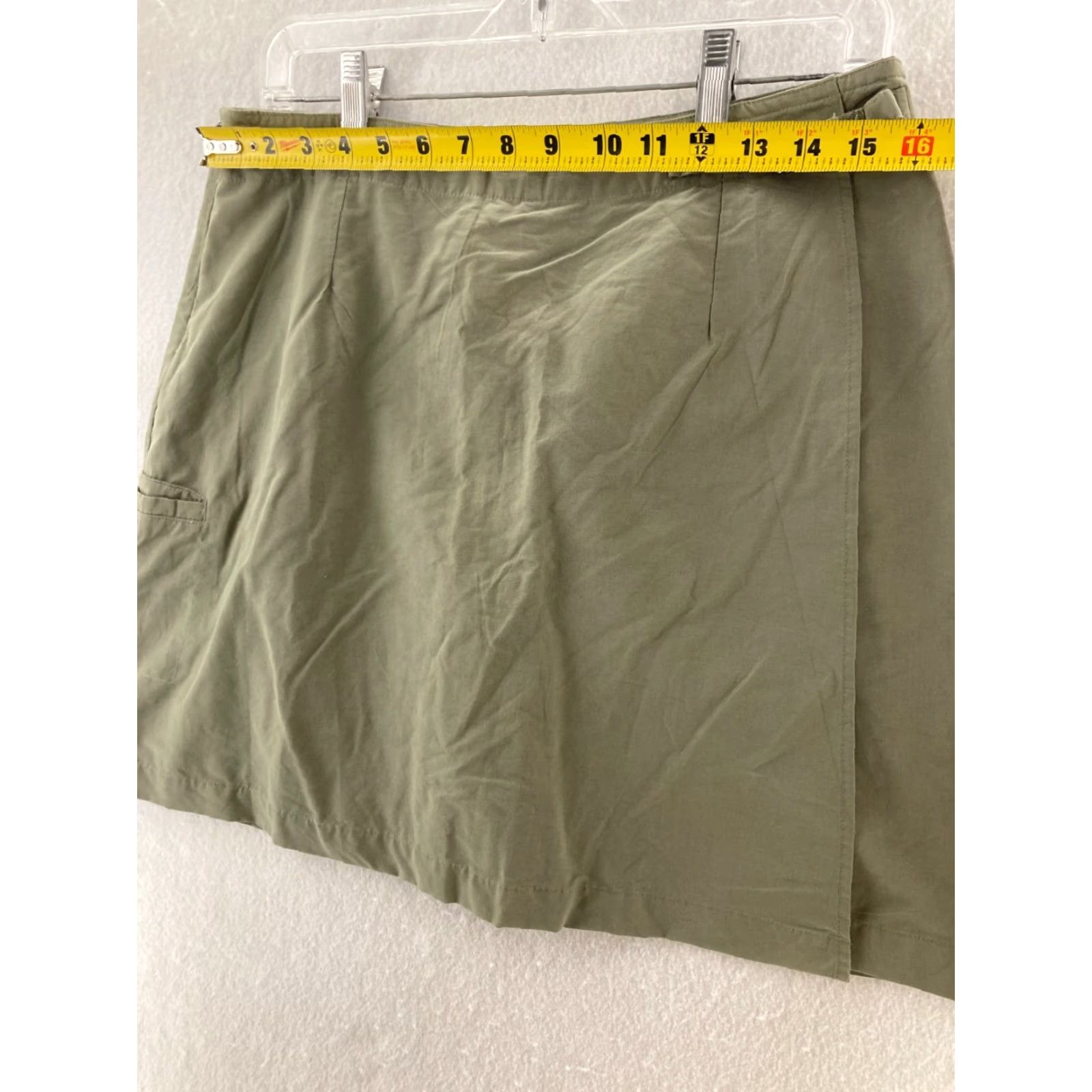 Vintage GSX Skirt Womens 12 Beige Short Solid Straight & Pencil Size 34" / US 12 / IT 48 - 2 Thumbnail