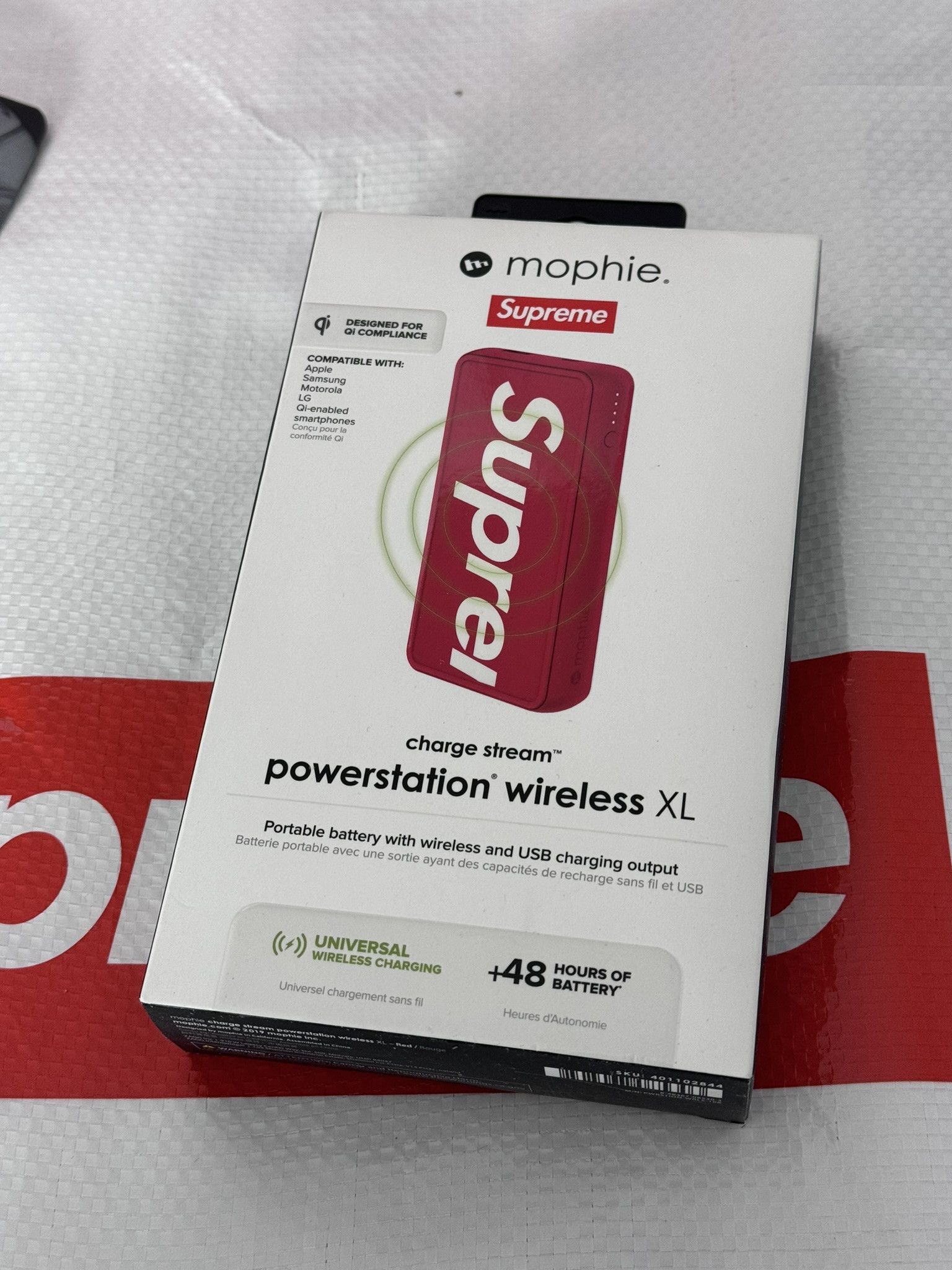 Supreme Supreme Mophie Powerstation Wireless XL Red ss 19 | Grailed